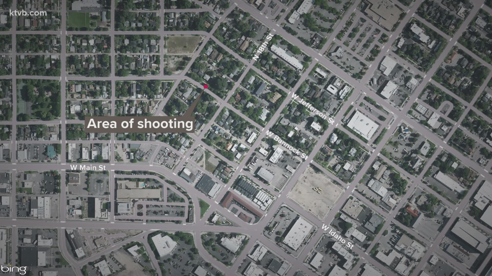 Police say the injured person and another man got into an "altercation" Thursday evening just before the shooting happened.