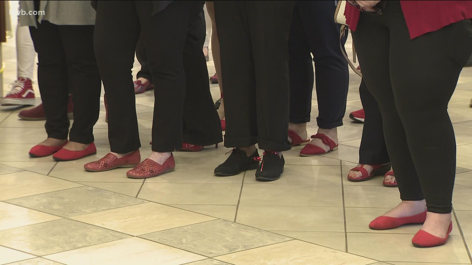 Red shoe recognition to celebrate women's history month