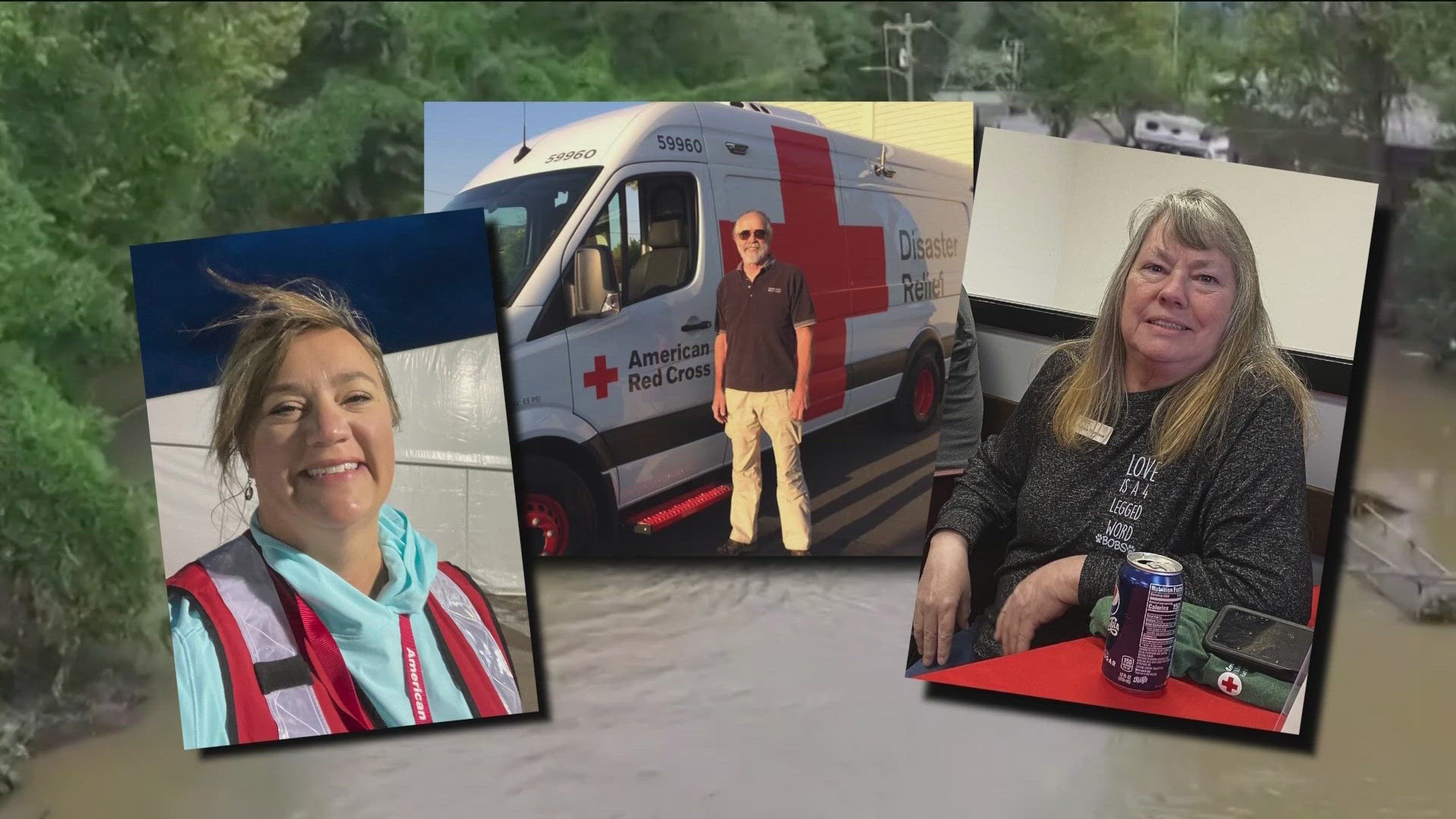 Six volunteers from the Red Cross organization in Idaho traveled to the southeast to help with recovery efforts from Hurricane Helene.