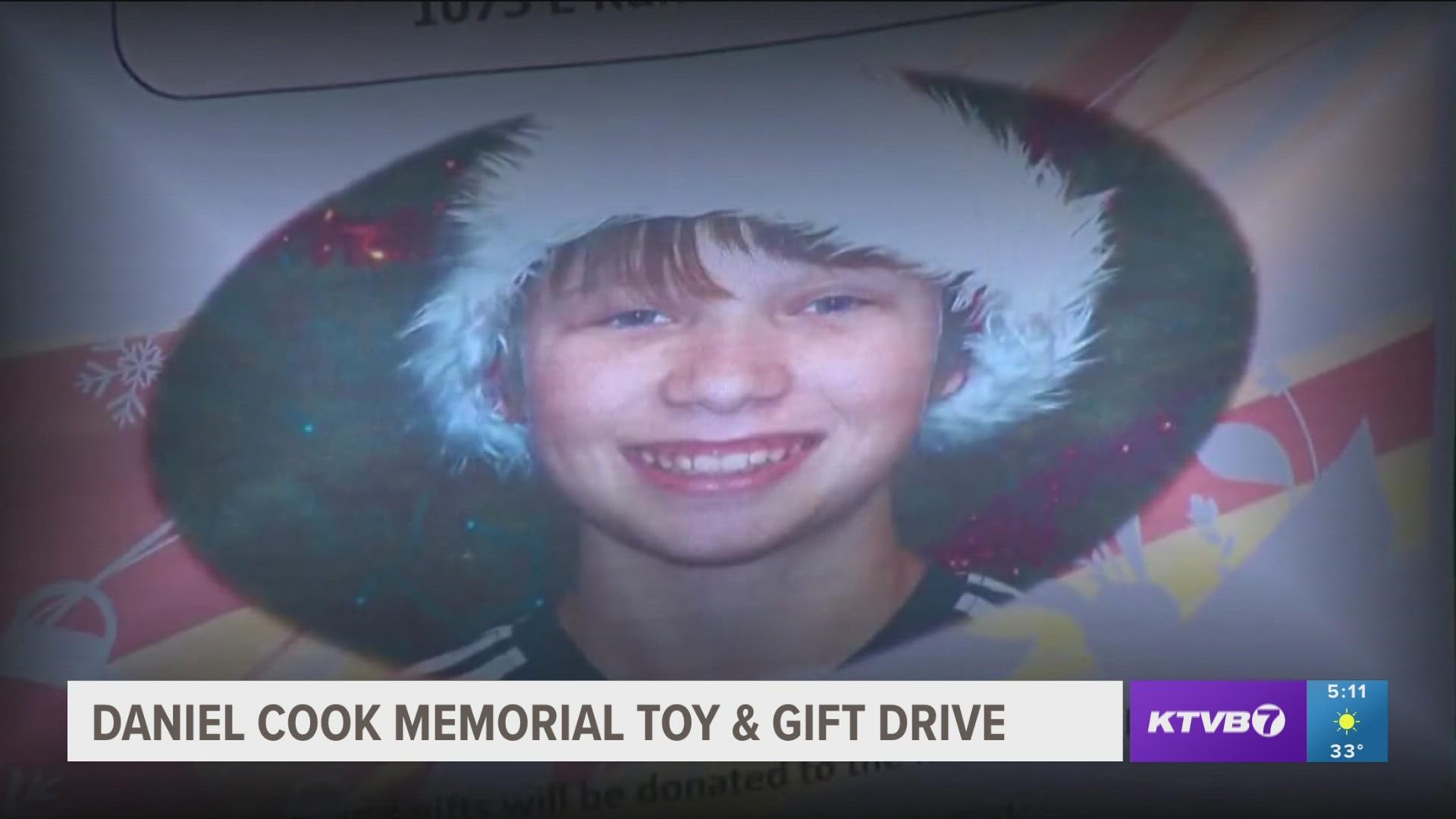 The Cook family is holding its ninth annual toy and gift drive in honor of Daniel Cook.