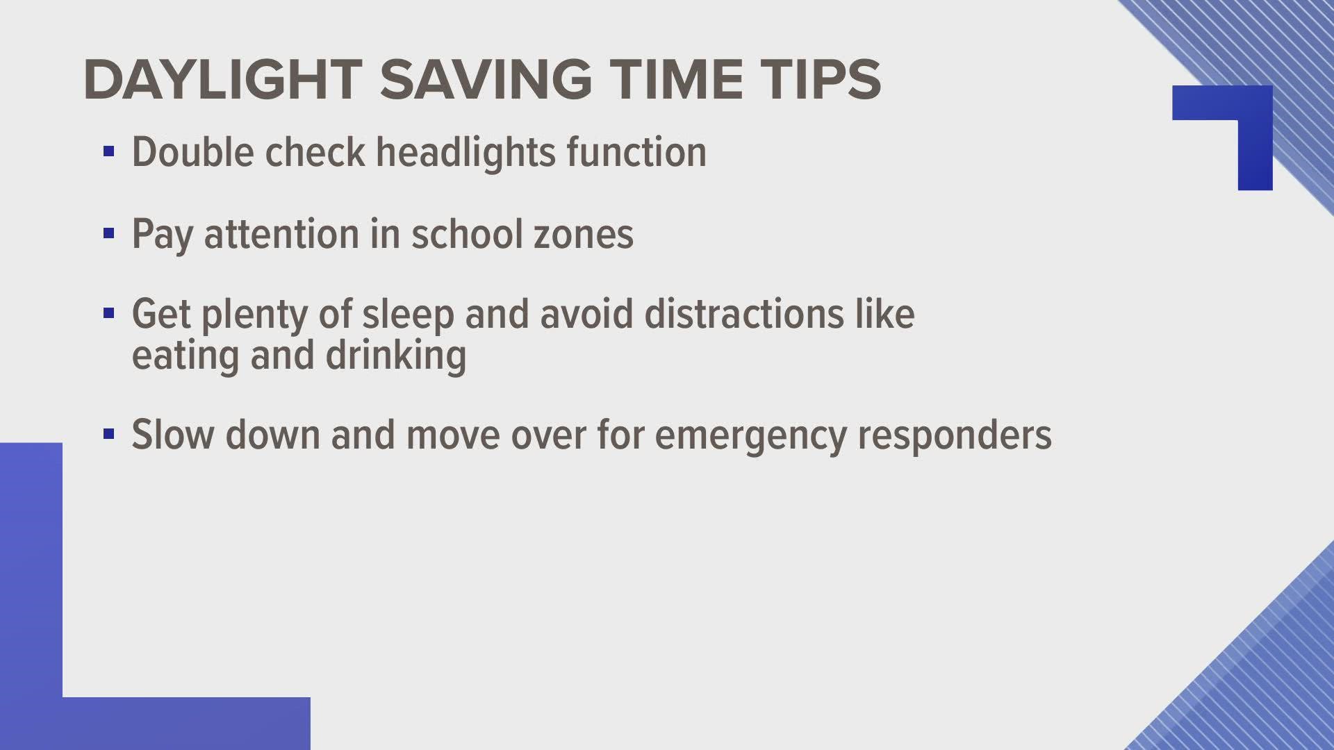 As the clock springs forward Sunday morning, AAA released safety tips and vehicle to-do's before Idahoans hit the road after a shortened night's sleep.