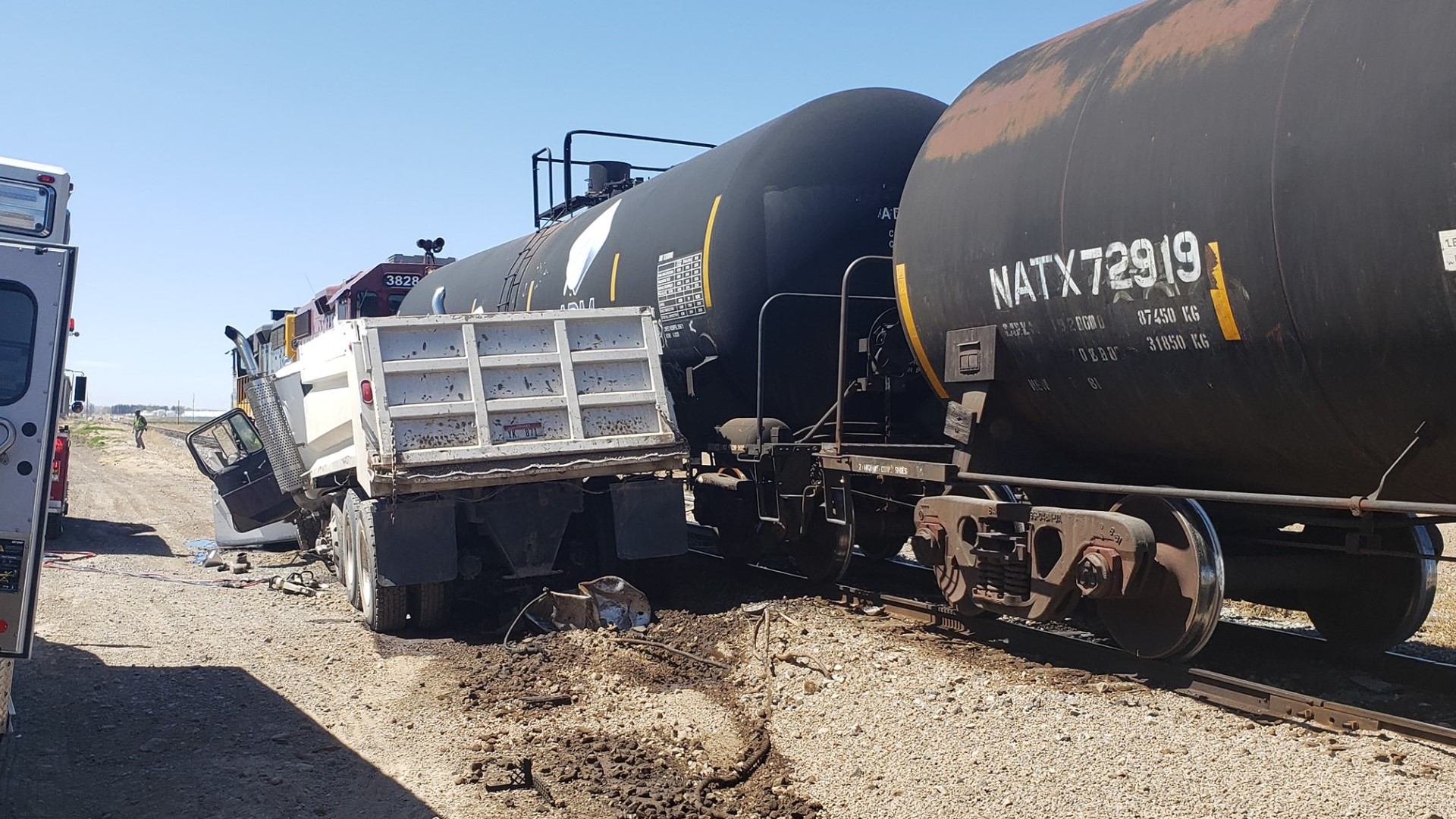 Dump truck collides with train near Kimberly | ktvb.com