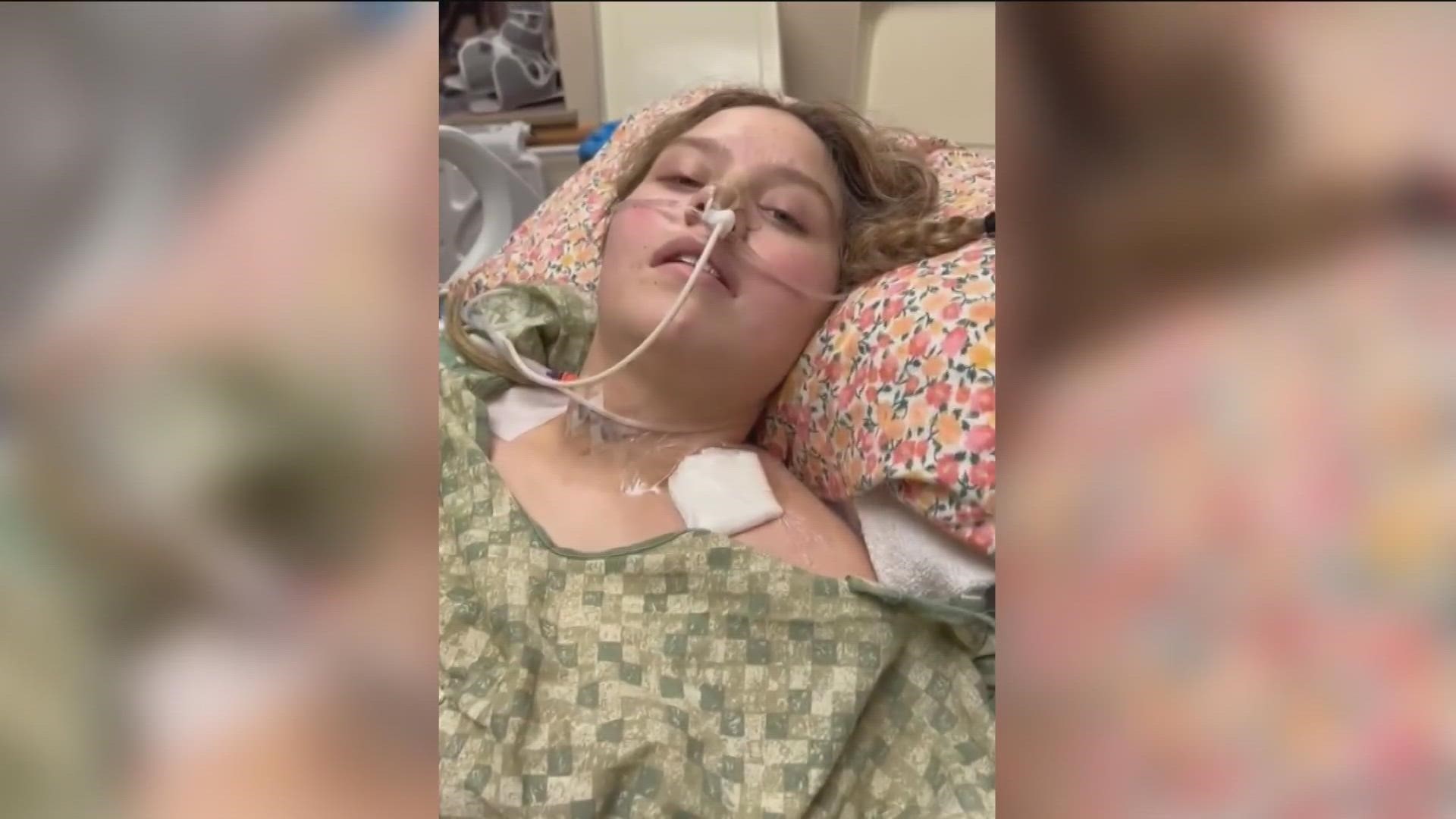 After a car accident Jan. 6, 2023, in Star, Idaho, Kayla Schmidt is fighting to regain movement as she recovers at a Utah hospital.