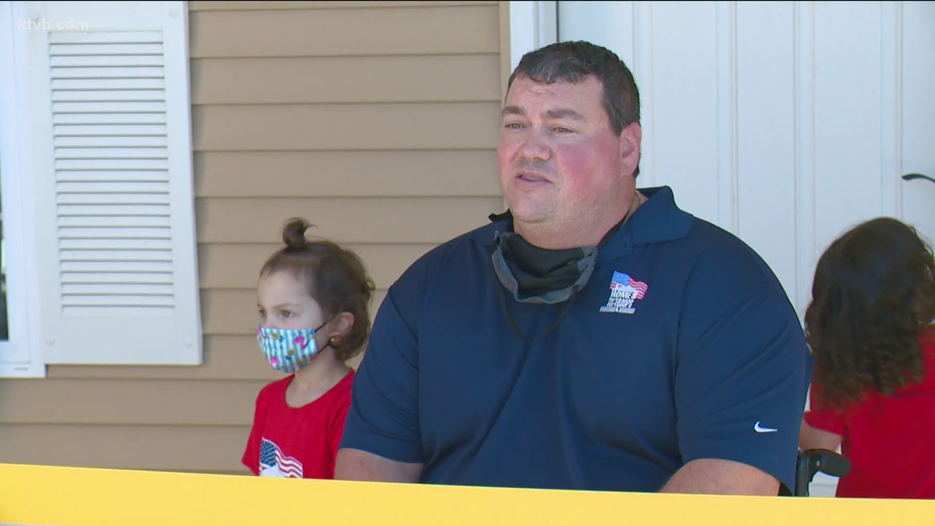 Andrew Pike and his family toured the new home Monday. He says this will help him live more independently.