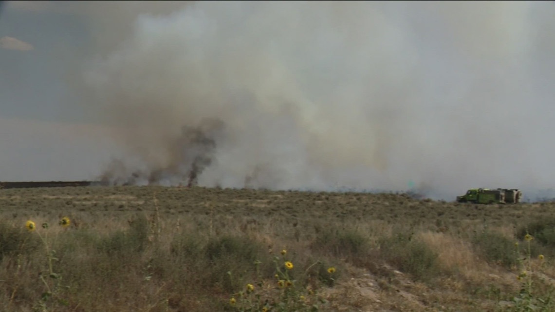 Range Fire south of Boise sparked by explosive disposal | ktvb.com