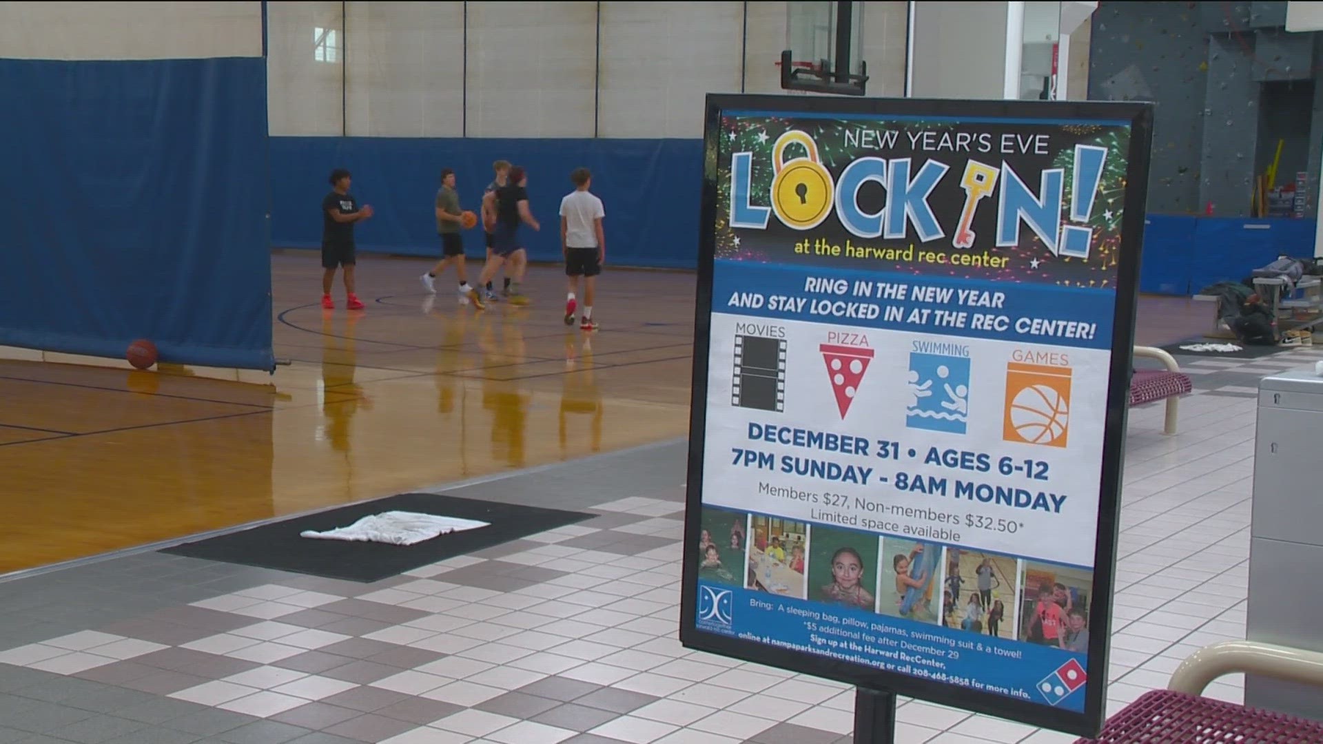 The center hosts multiple lock-in's throughout the year. It's open to kids 6-12 years old; capacity is capped at 75.