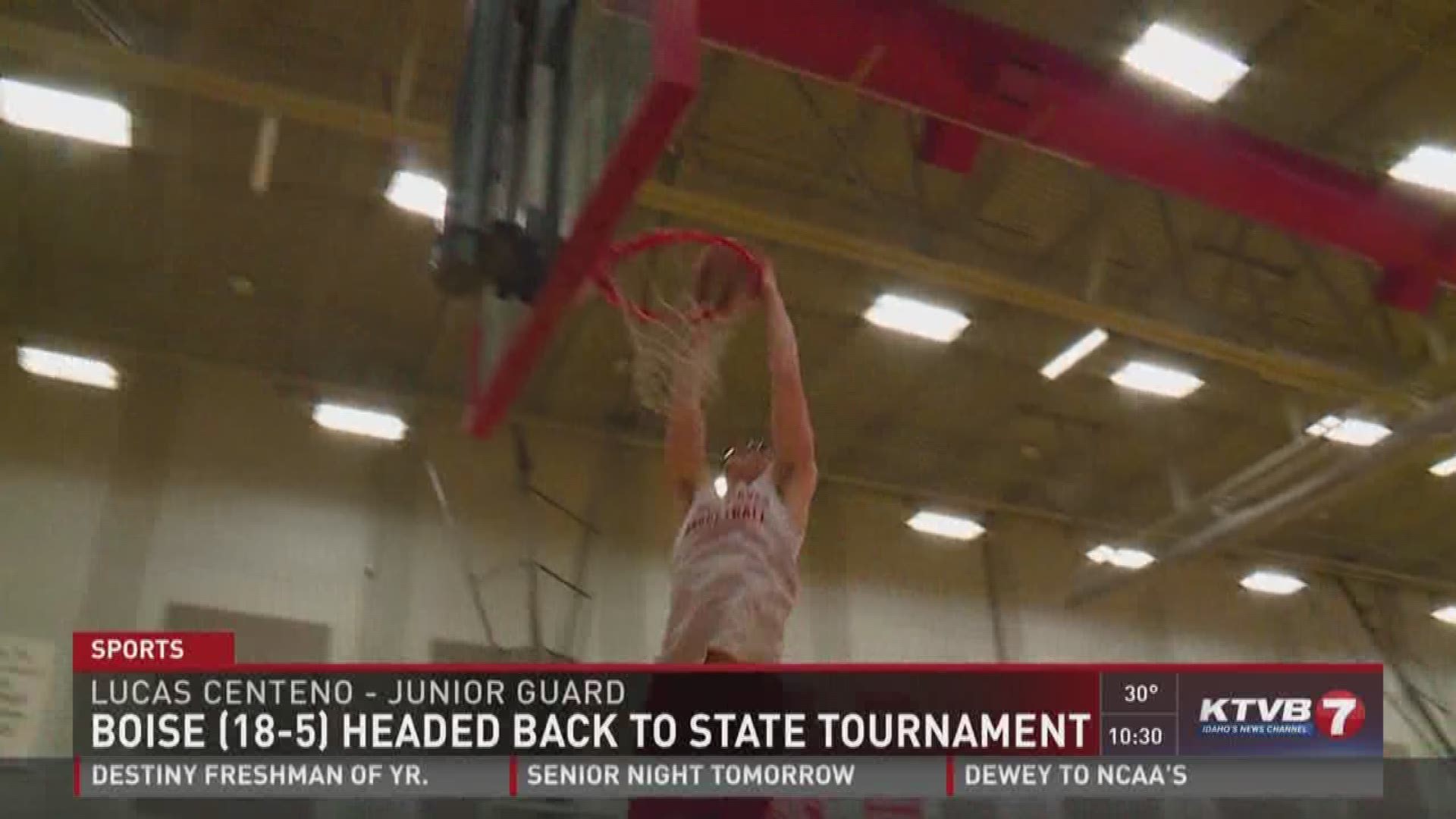 Boise headed to state for the first time since 1997 after a buzzer-beater against Borah in the district semi-finals. 