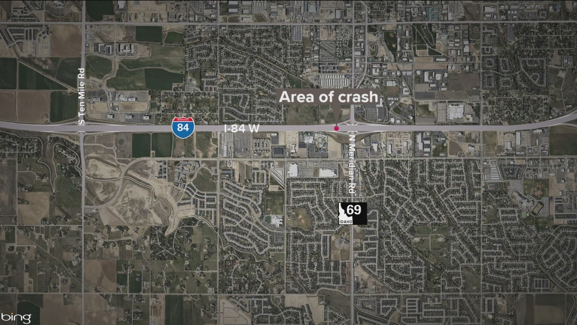 The Ada County Coroner on Thursday said Randell Crocker of Meridian died after being hit by multiple vehicles while trying to cross traffic lanes on I-84.