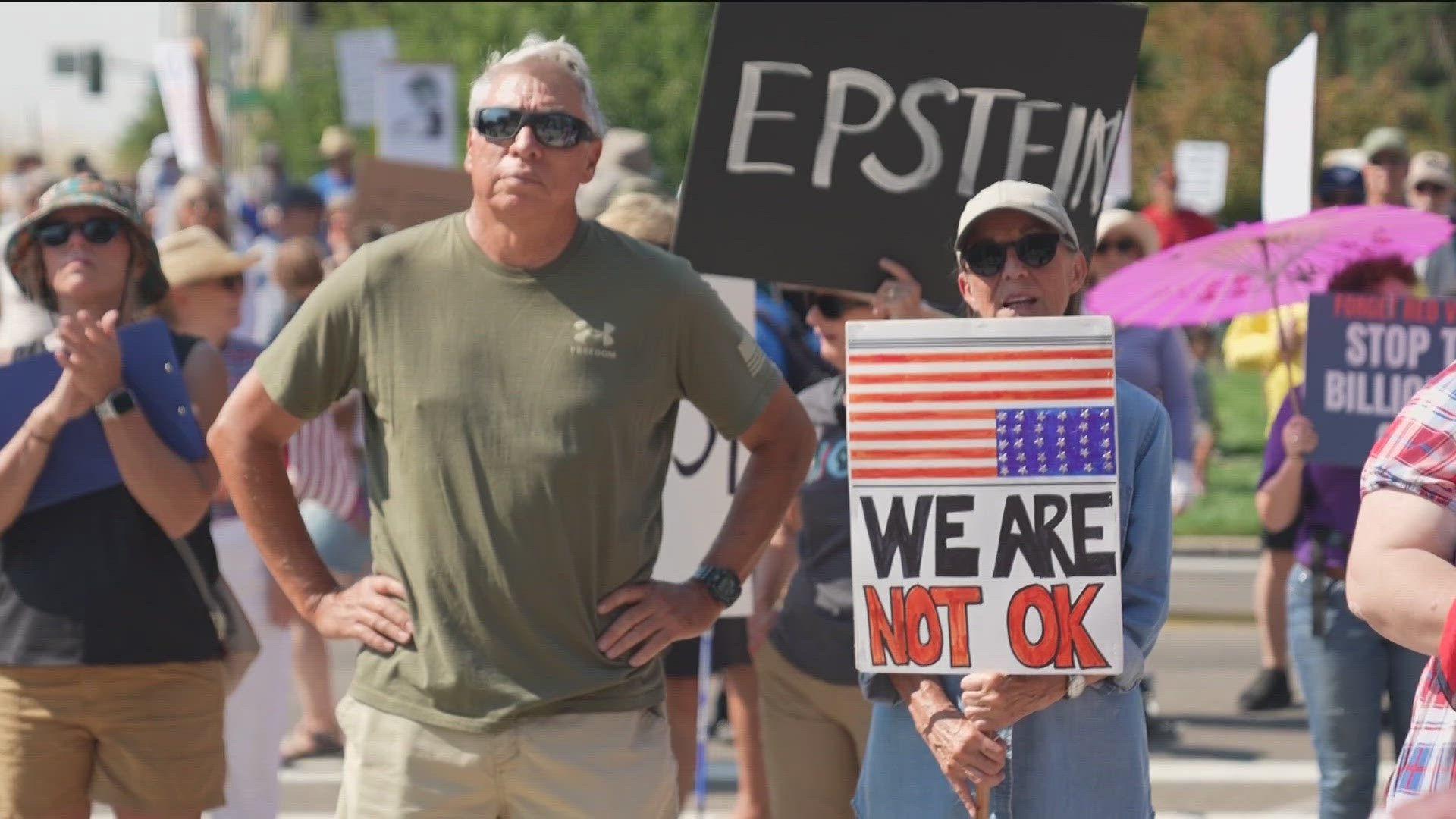 Hundreds of people attended the event. People said they are frustrated with the current administration. 