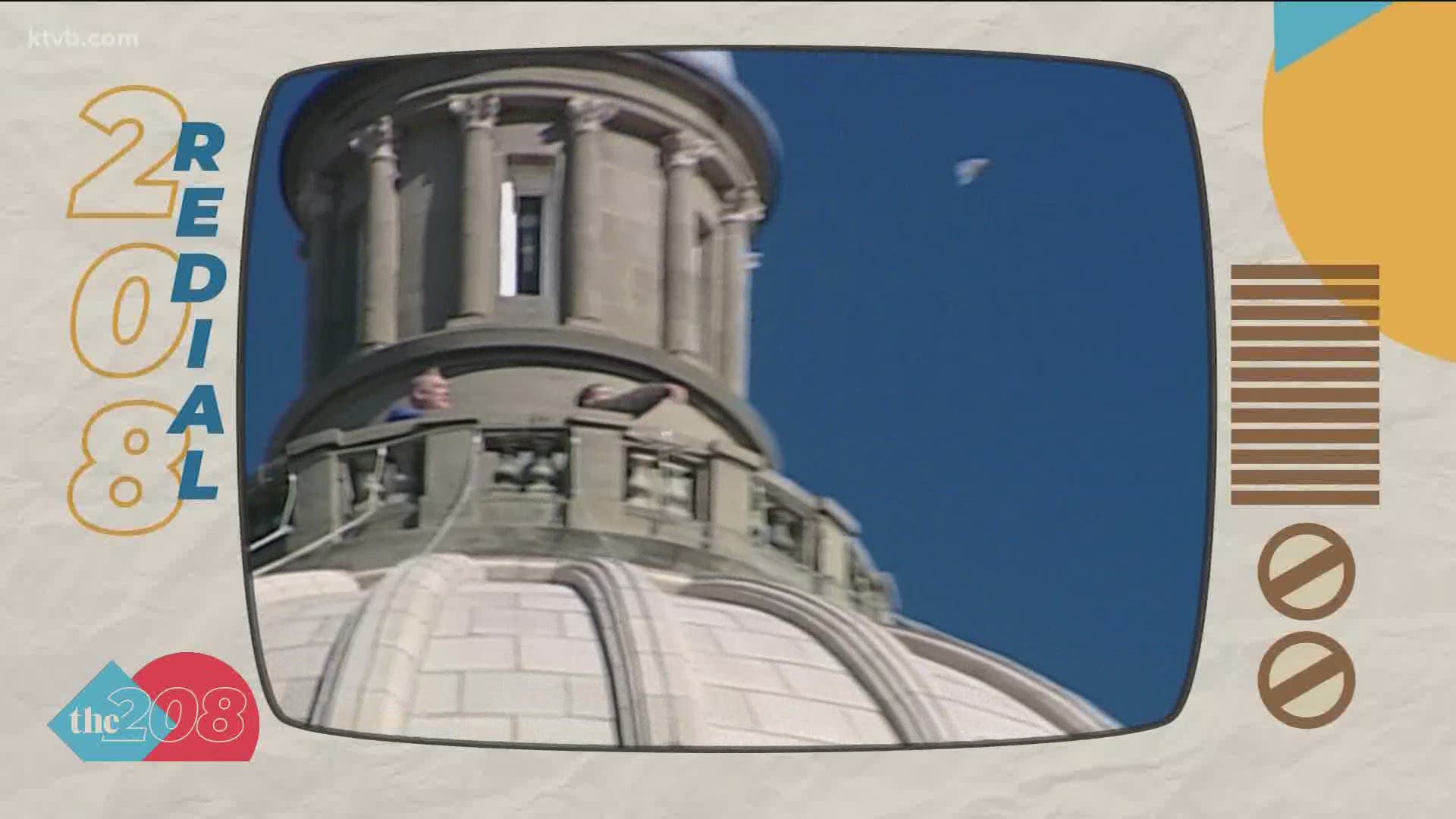 It may not have involved broken doors, chants, and yelling during a pandemic, but the flight of the KTVB NC-7 from the statehouse in 2000 was just as thrilling.