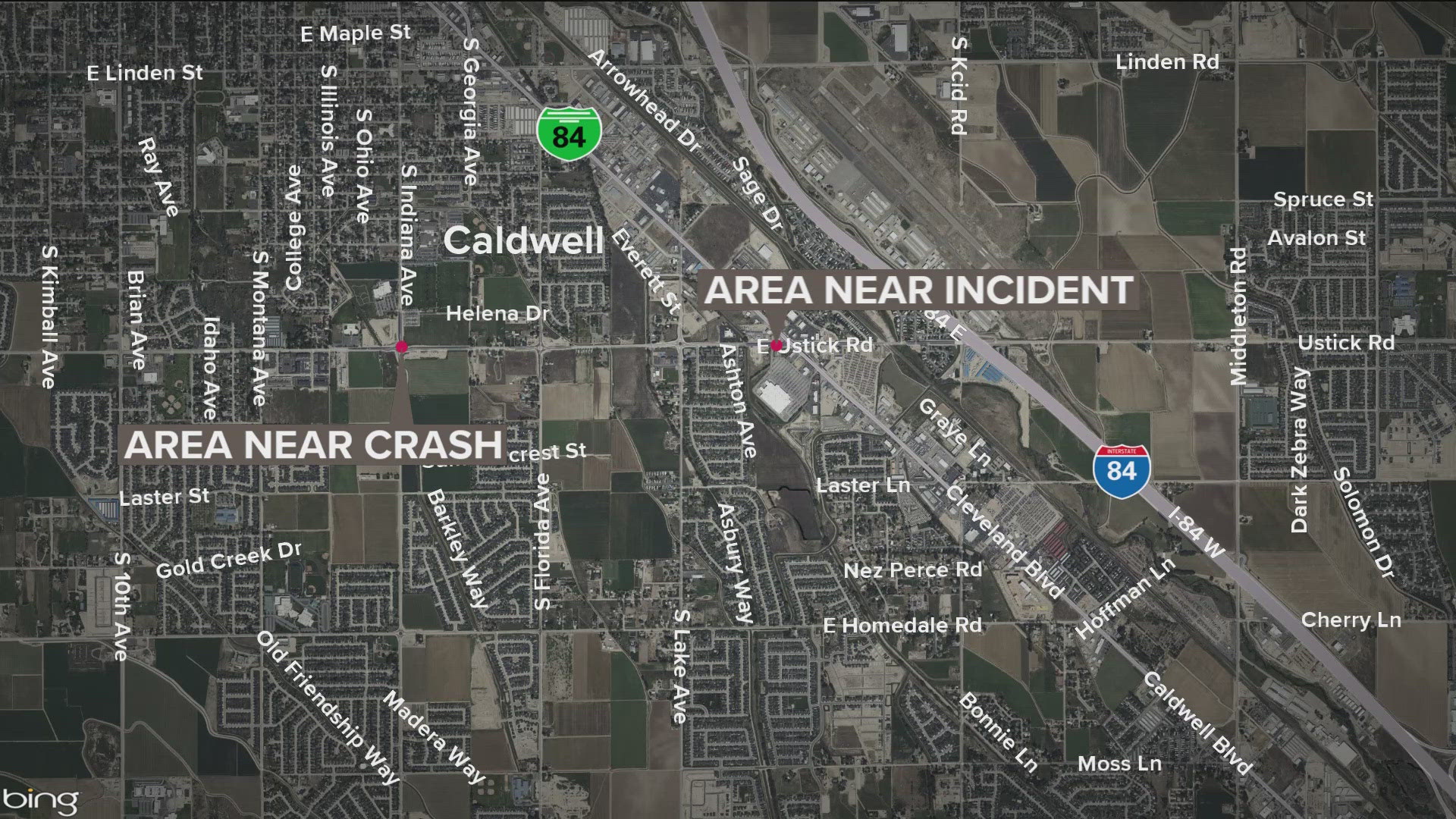 Caldwell Police said 18-year-old Landon Salazar hit several cars when he failed to pull over and then ran from officers.