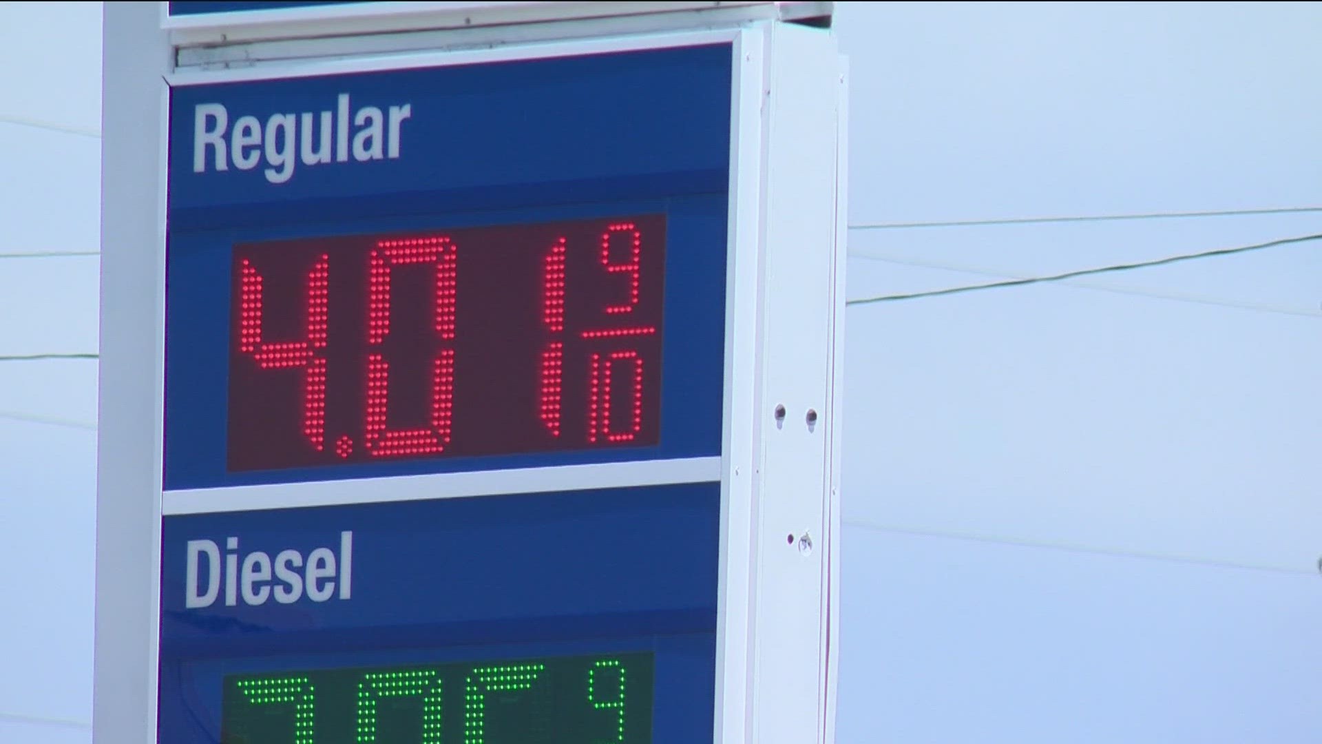 The average price for a gallon of regular gas in Boise hit the $4 mark on Wednesday for the first time this year. The average cost statewide sits at $3.94.