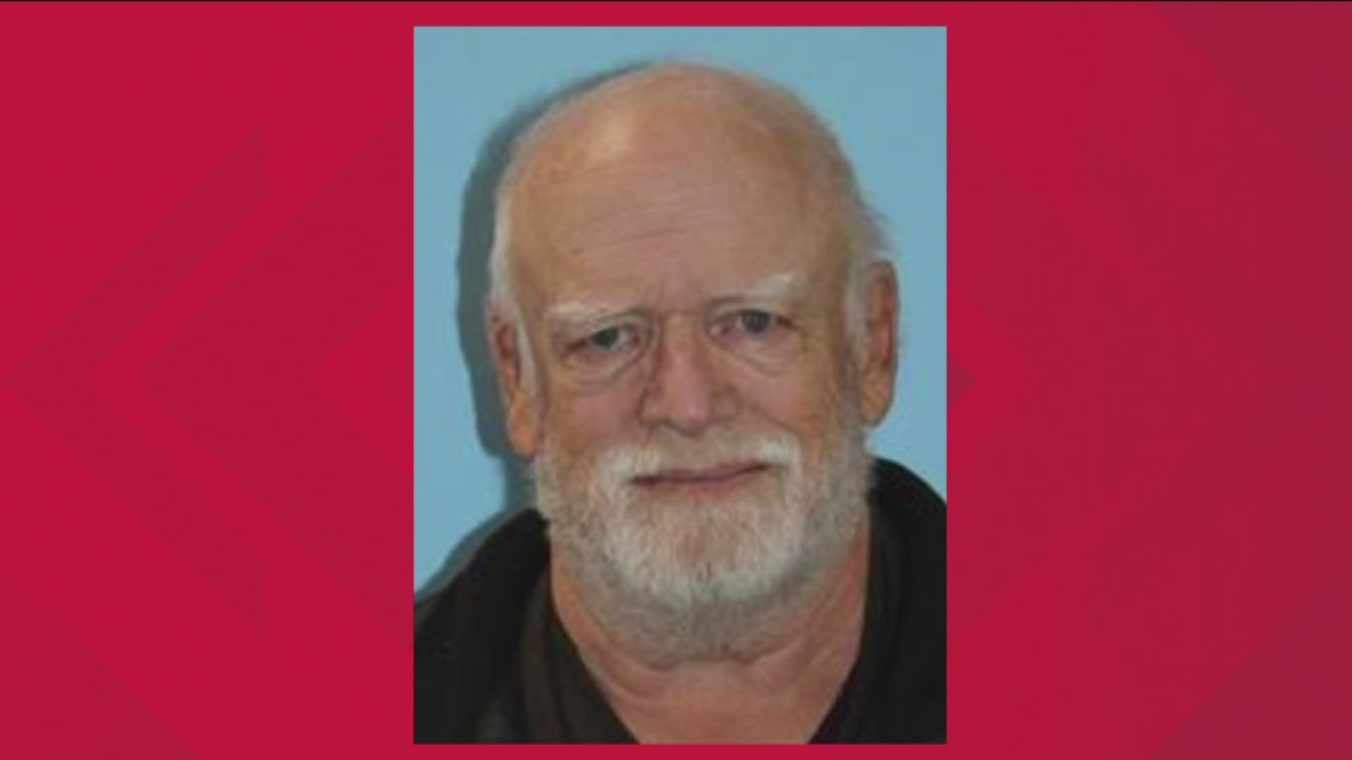 Idaho State Police on Wednesday announced the 77-year-old Meridian man has been located "alive and safe." He was found on a remote road in Boise County.