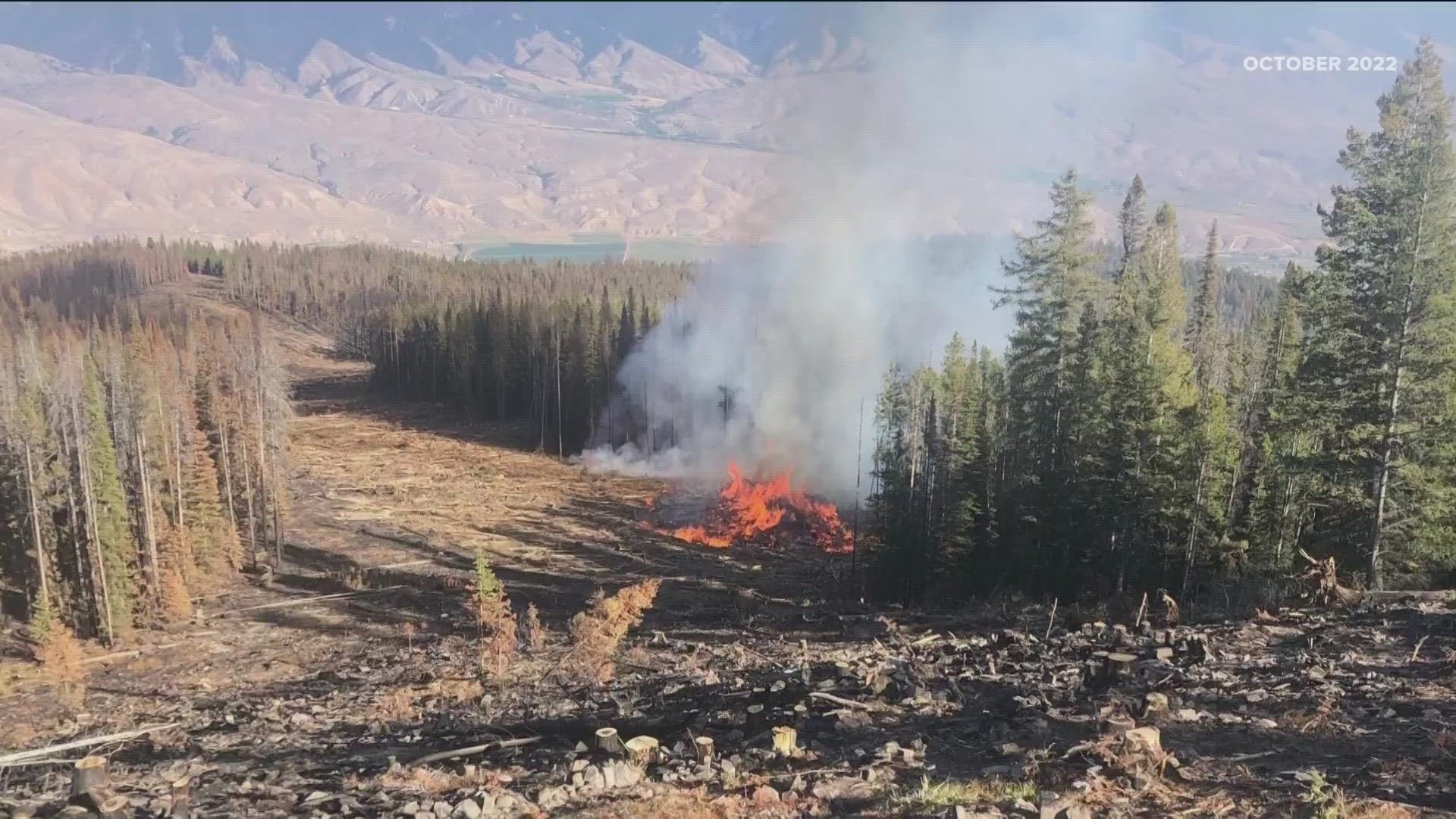 The Moose Fire burned over Wallace Lake Campground last September. Months later, damage still needs to be repaired. Also, fire-weakened trees pose a hazard.