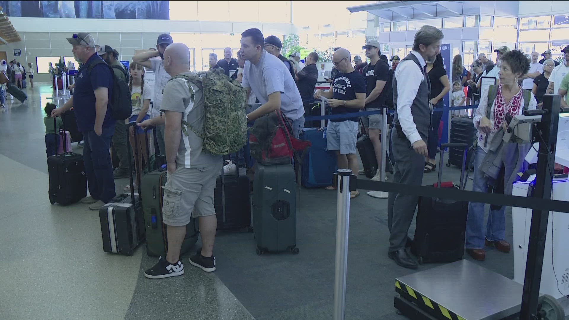 The Boise Airport had 11 cancellations and 20 delayed flights as of Friday evening due to the global tech outage, according to Flight Aware.