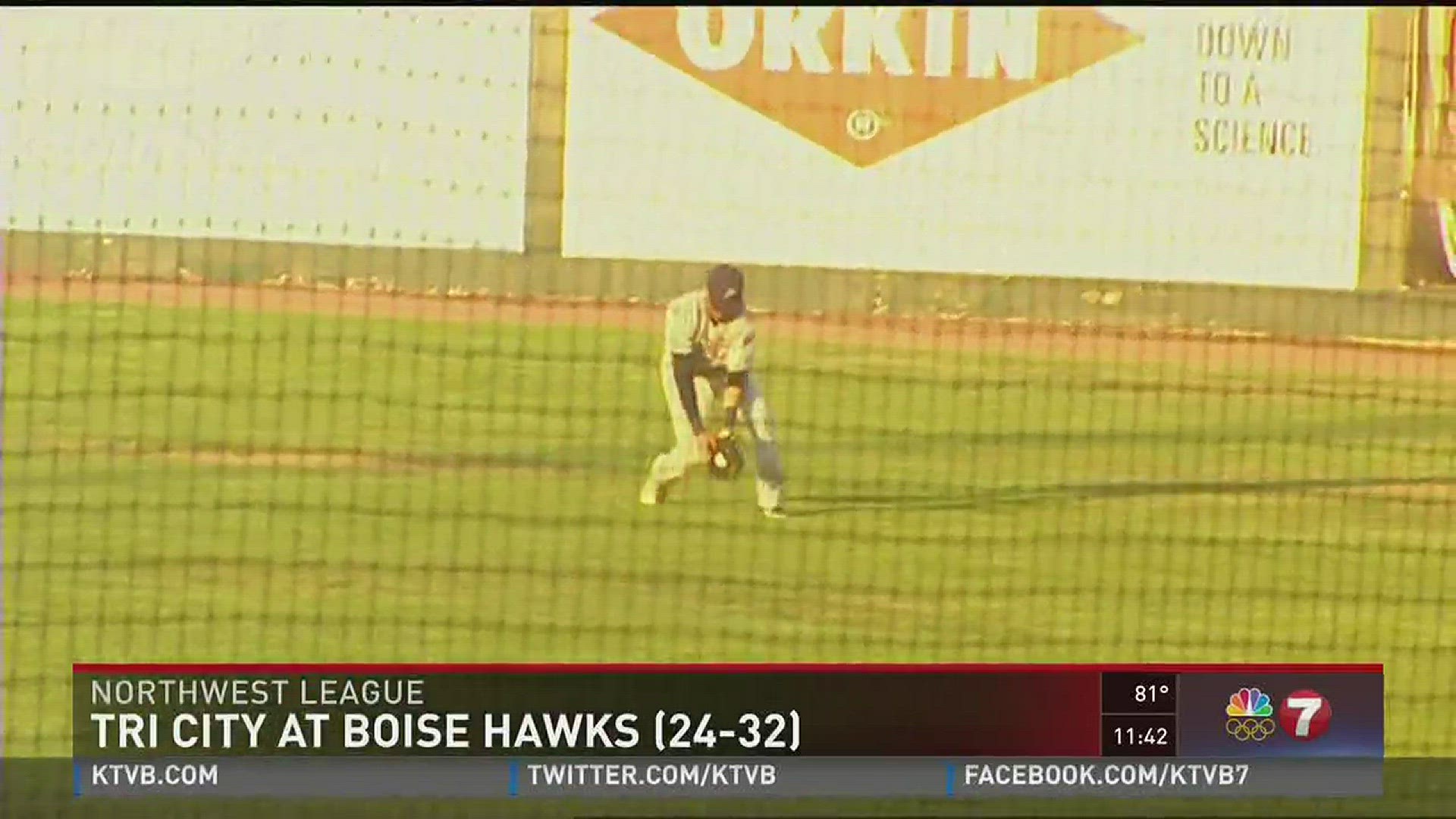 Boise Hawks vs. Tri City 8/16/2016.