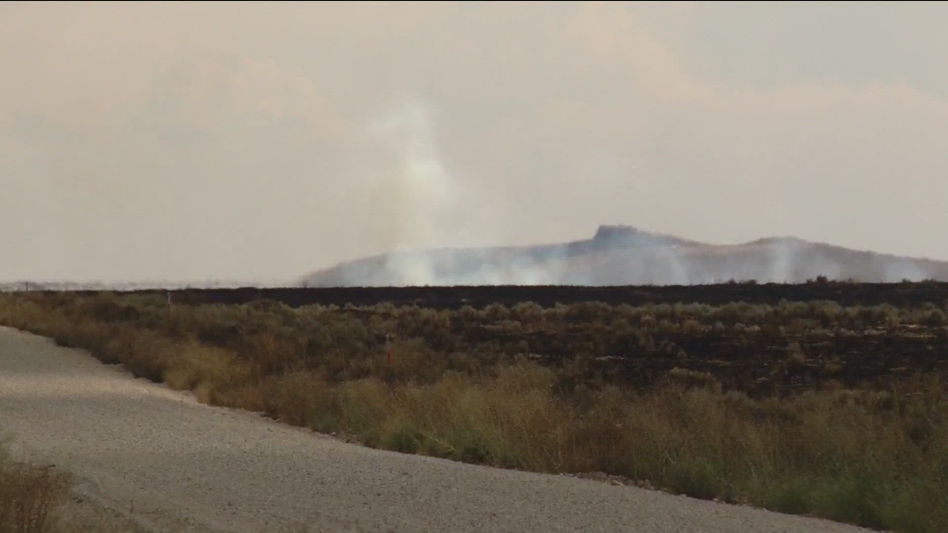 The Idaho National Guard confirmed with KTVB that the Range Fire was caused by Mountain Home Air Force Base EOD detonating unexploded ordnance.