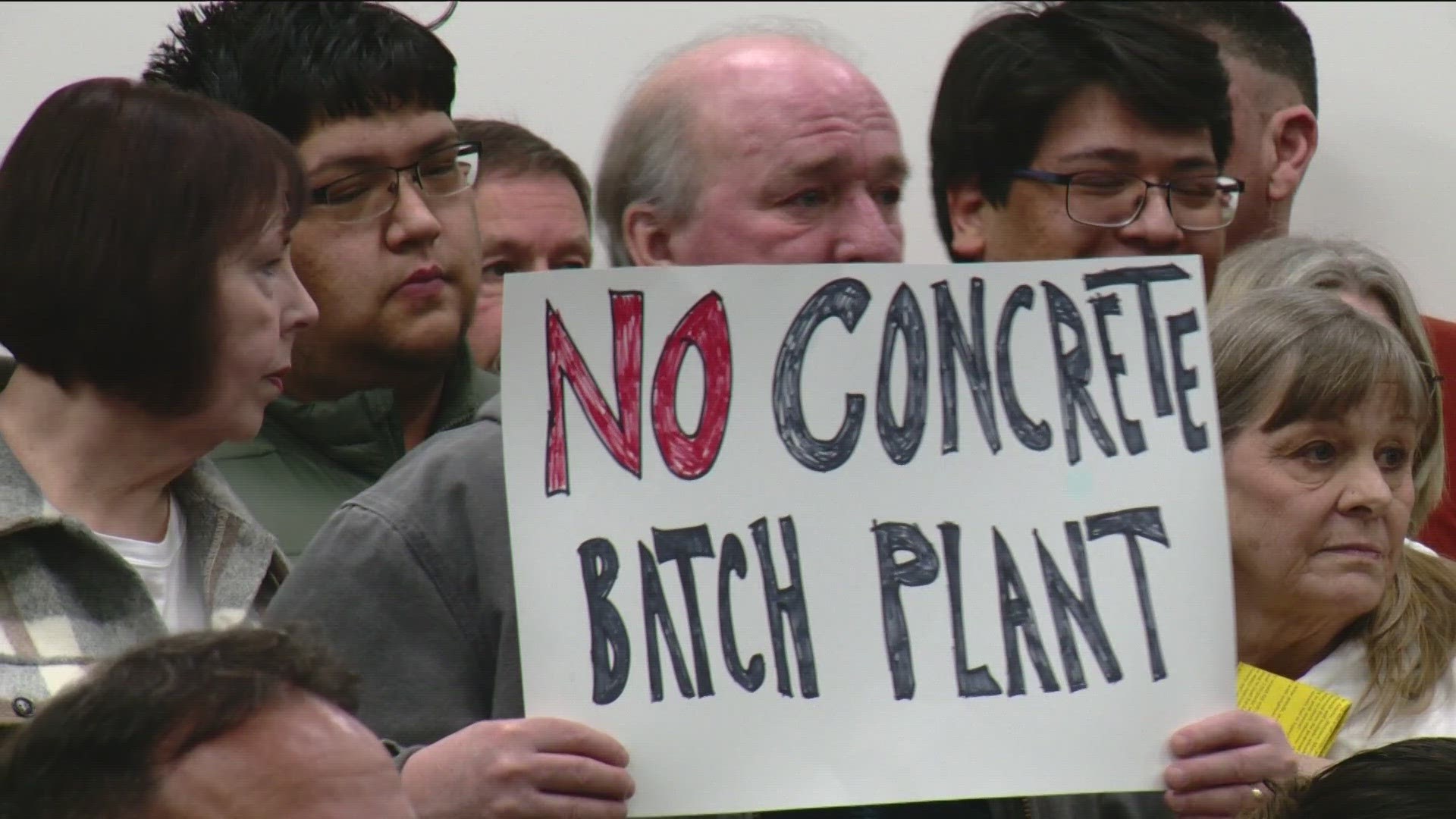 The controversial plan for a new concrete plant in Nampa was denied in a five to four vote.