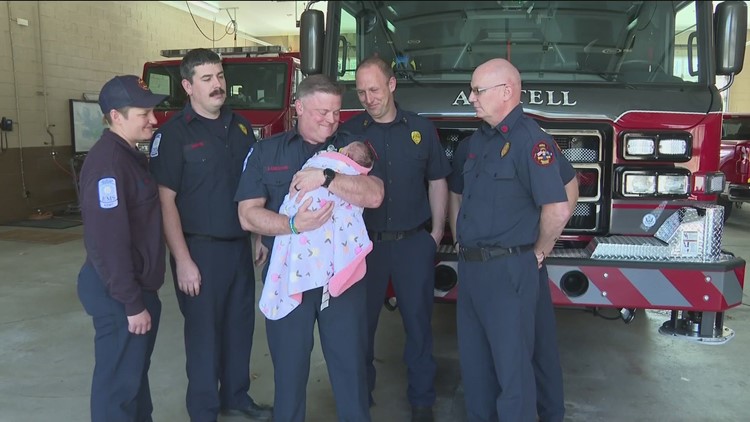Georgia firefighter helps deliver his own granddaughter at fire station