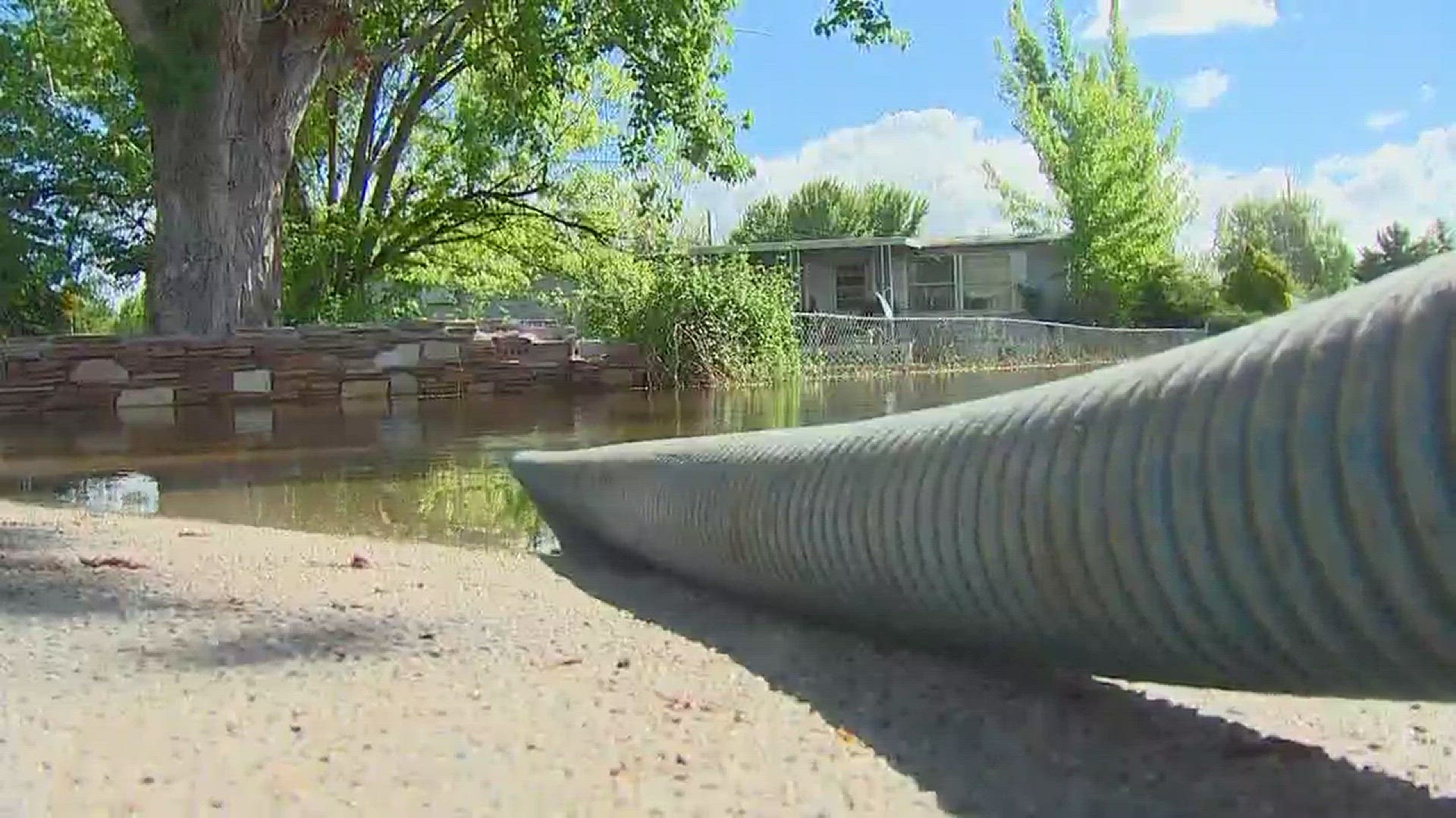 Thousands of gallons of water were pumped out.