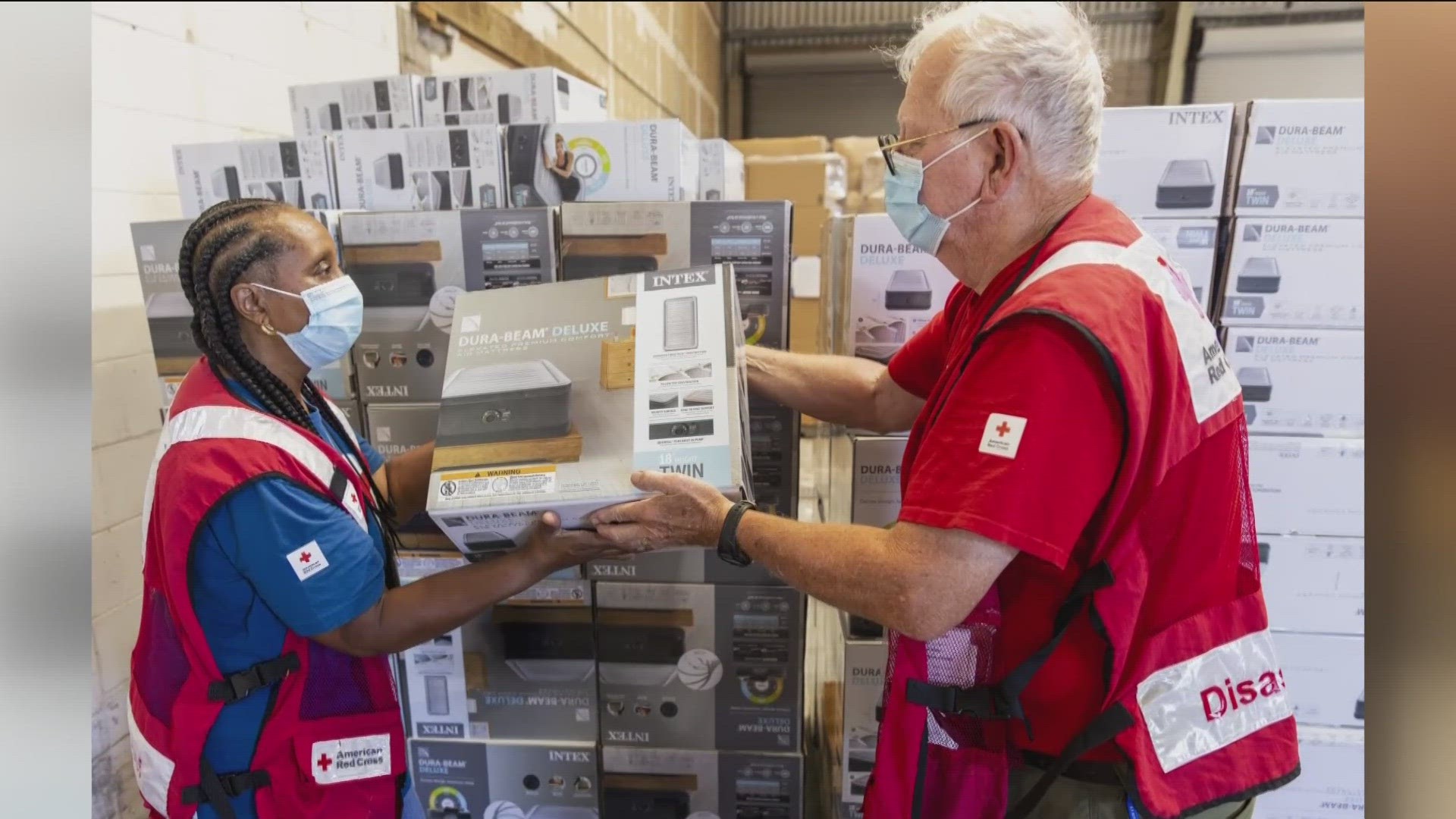 Seven people from Red Cross volunteers from Idaho are helping with disaster relief.