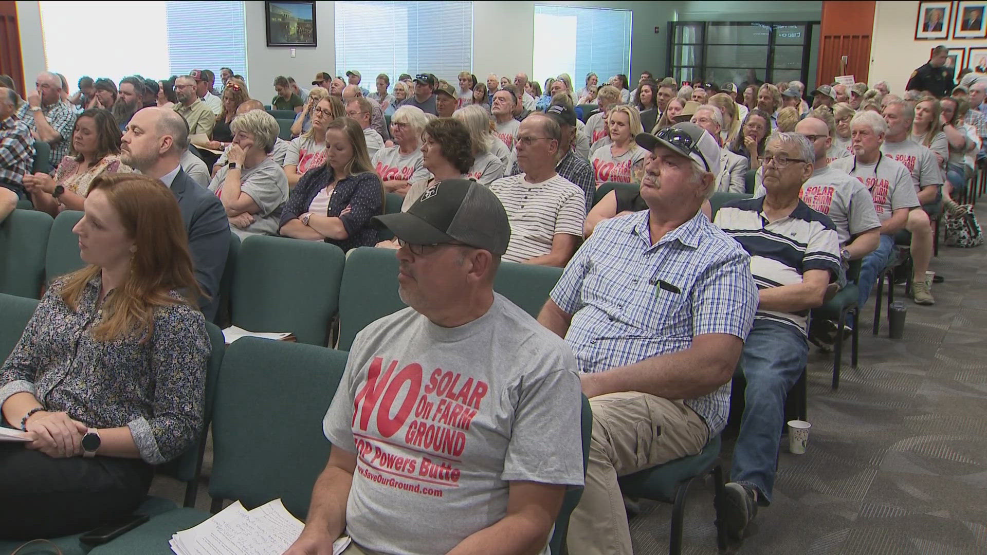 Farmers, neighbors, business owners, and people with expertise in solar all spoke and the testimonies went on for nearly four hours.