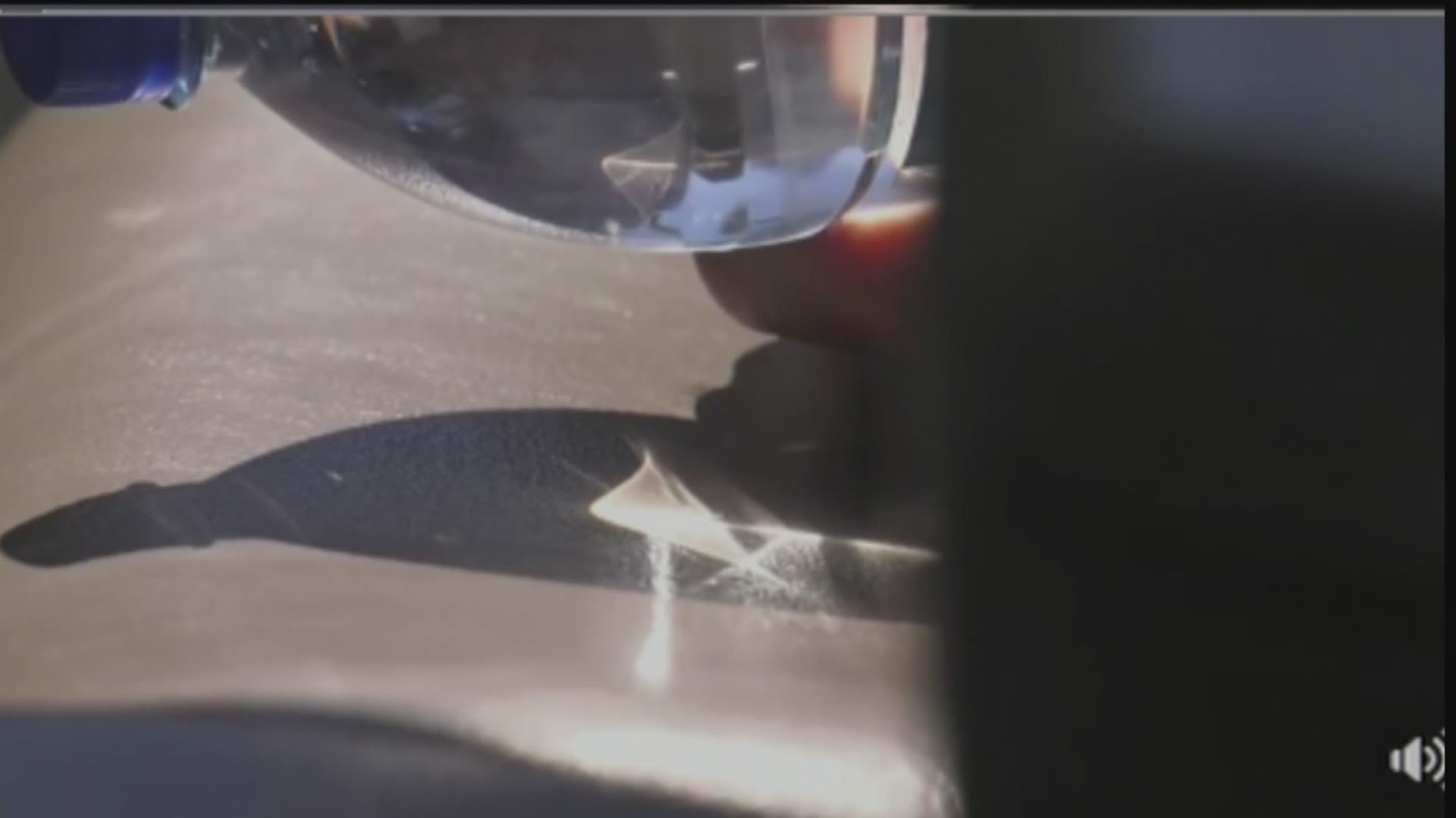 Video posted by Idaho Power shows how a water bottle can potentially start a fire in your car.