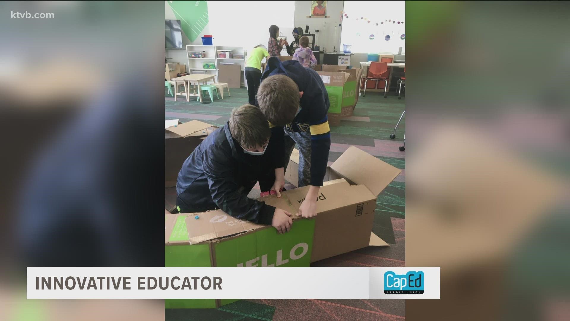 Teacher Allyson Maynard combines creativity, science, math, and even cardboard, to give her young engineers exciting new learning experiences.