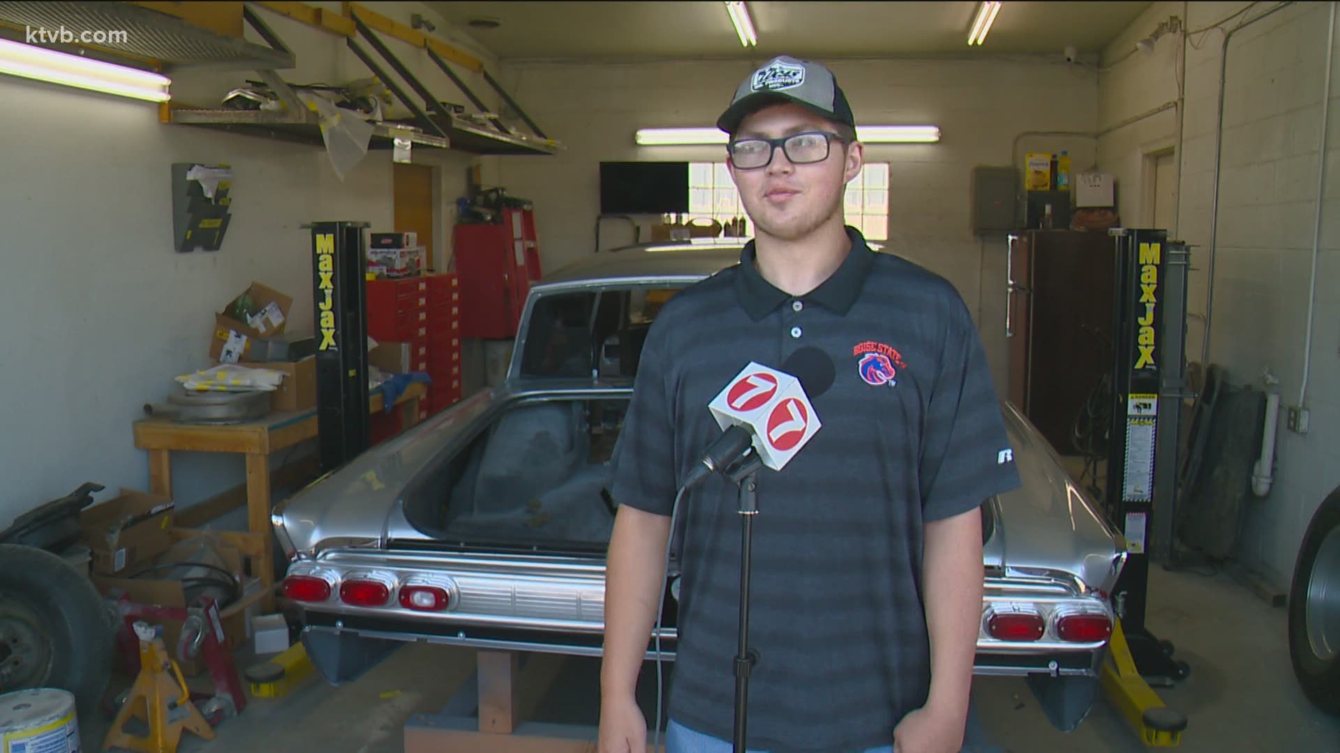 Cole Medcoff bought a 1964 Mercury Monterey with dreams of restoring it. After he was diagnosed with a brain tumor, a Boise man got local businesses to help.
