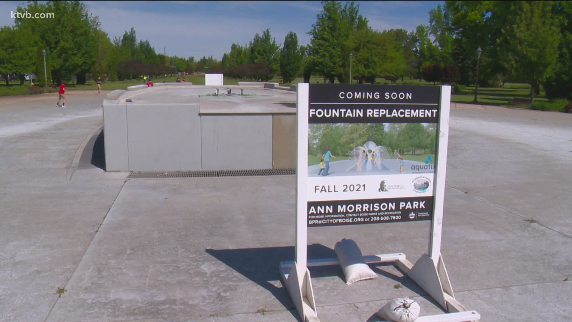 Parks Director Doug Holloway says the new fountain will be more kid friendly.