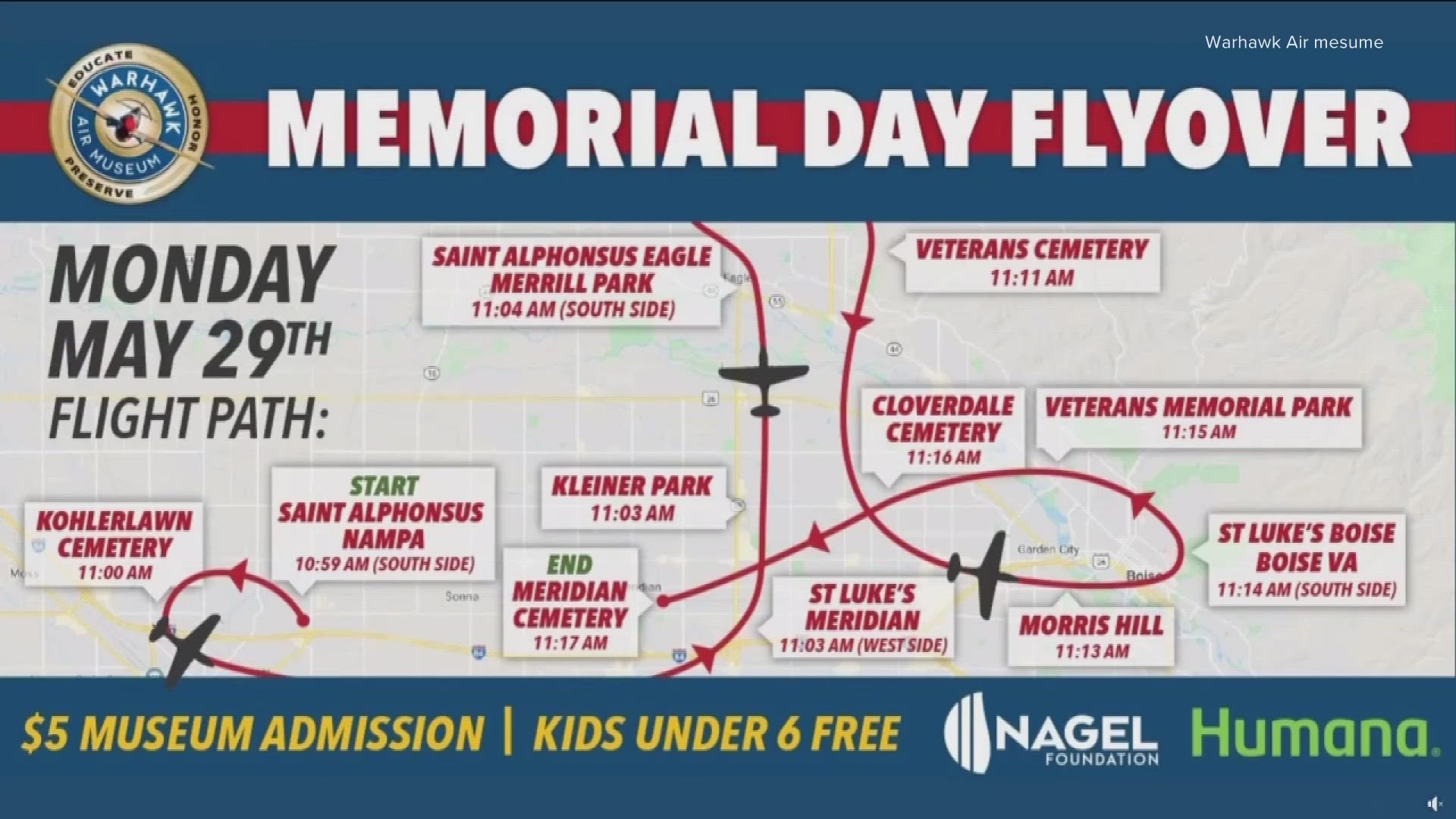 With Memorial Day fast approaching, there is a number of events taking place in the Treasure Valley on Monday to honor those who have died while serving the U.S.