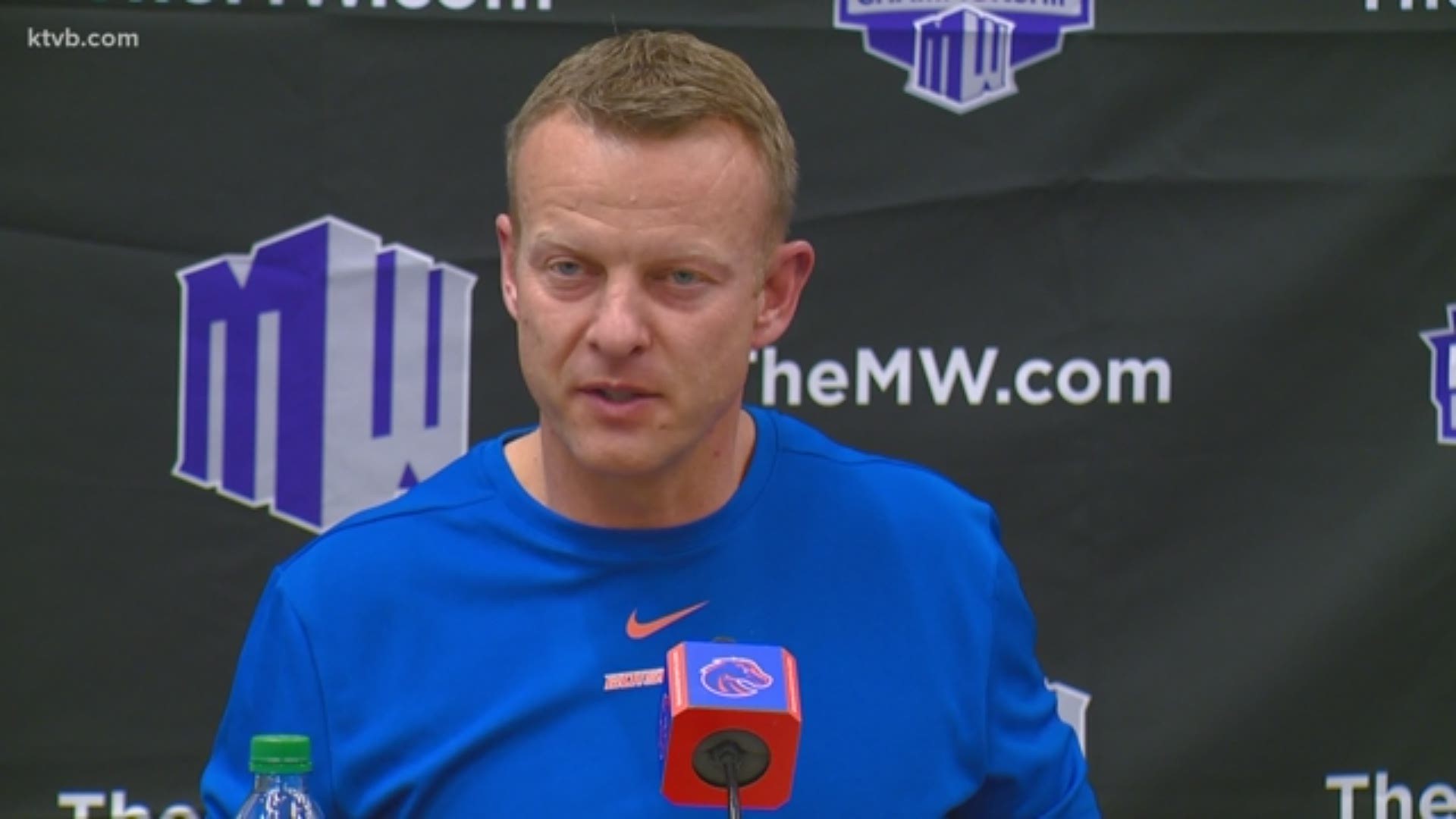 In a surprising announcement, Washington's Coach Pete said he will step down as head coach. Harsin, who worked under Coach Pete at Boise State, reacts to the news.