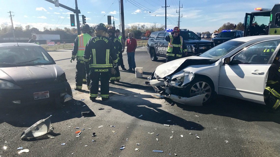 Three hospitalized after headon crash at Eagle intersection