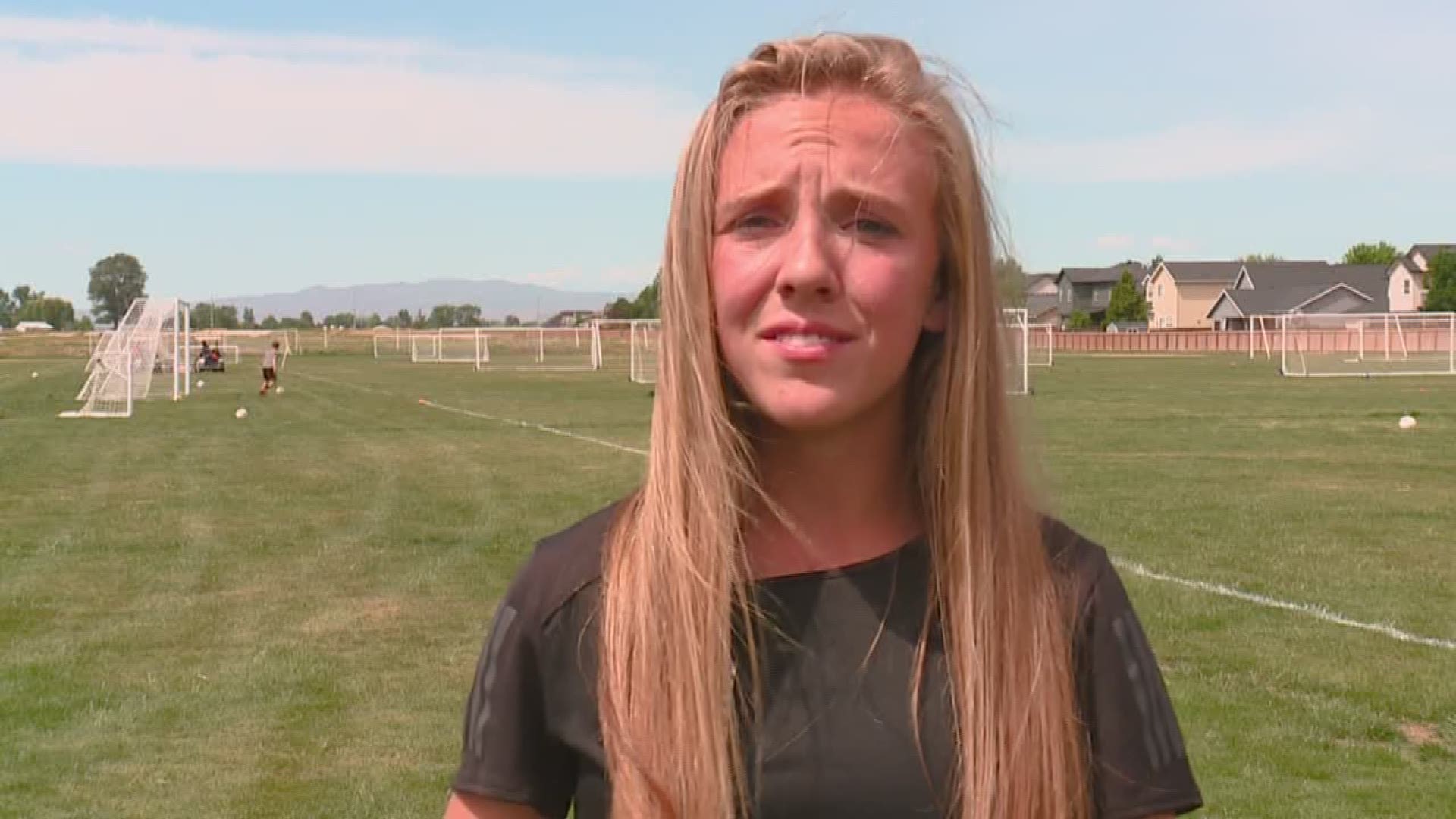 Mountain View runner Lexy Halladay broke the record for the fastest mile run by a freshman