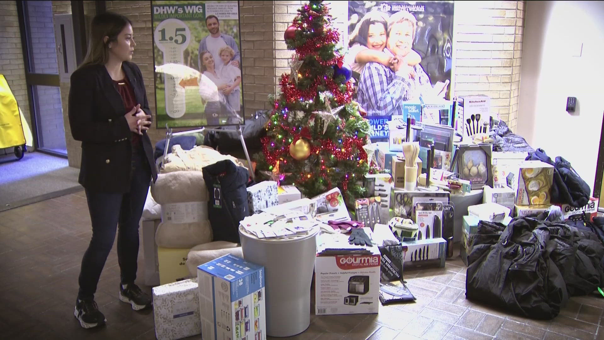 Local woman raises thousands to provide holiday gifts for foster kids
