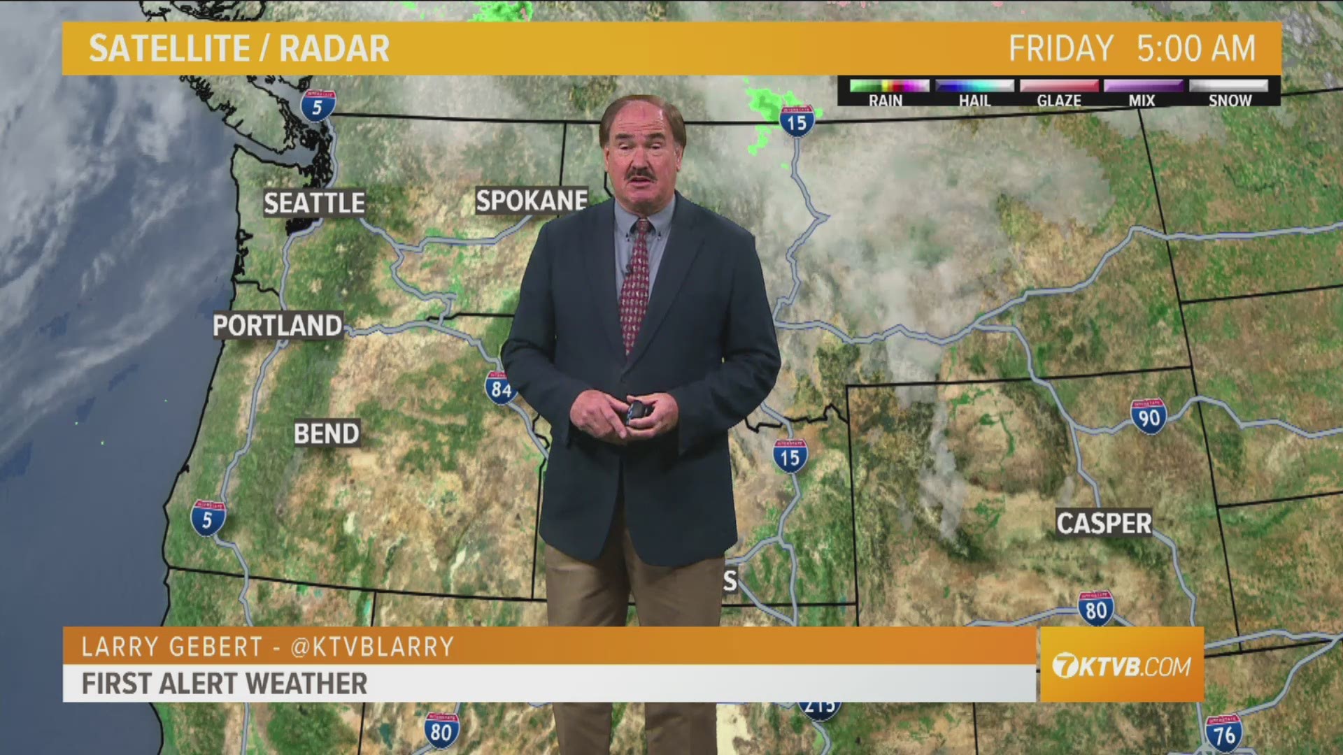 Larry Gebert says the inversion is staying with us. Temps remain above normal.