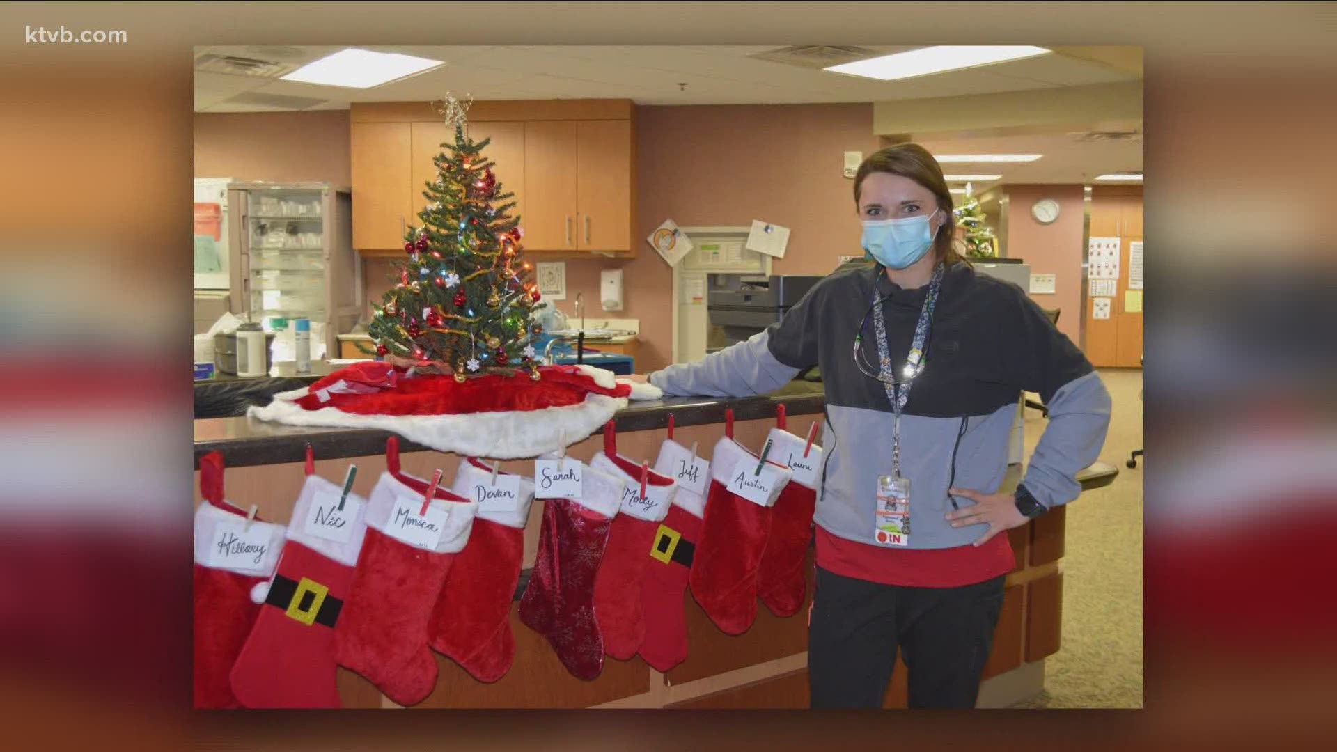 A nurse at St. Al's wanted to make sure her fellow healthcare workers felt appreciated this Christmas.
