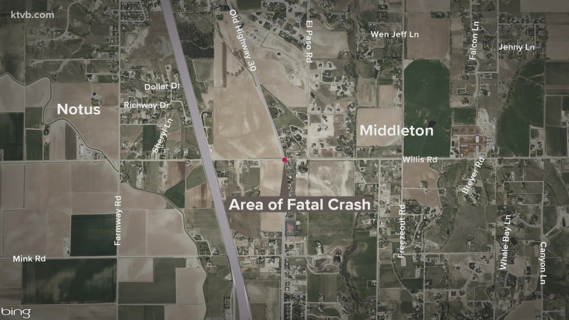 The incident occurred at Old Highway 30 and Willis Road involving a pickup truck, a tow truck, and an SUV, and lead to one death.