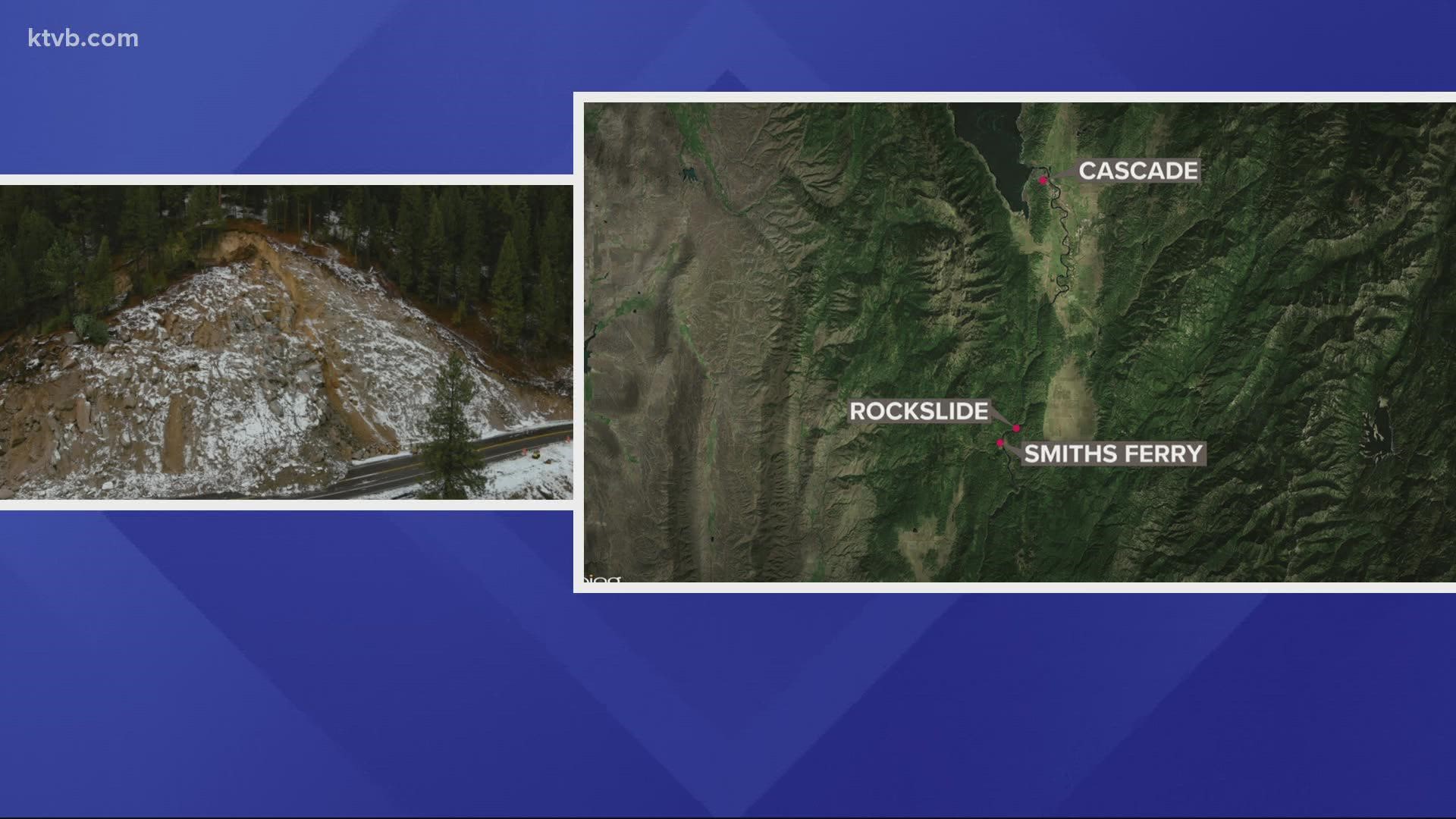 A stretch of Highway 55 is expected to remain closed for another 7-10 days. It first closed Nov. 18 after a rockslide.
