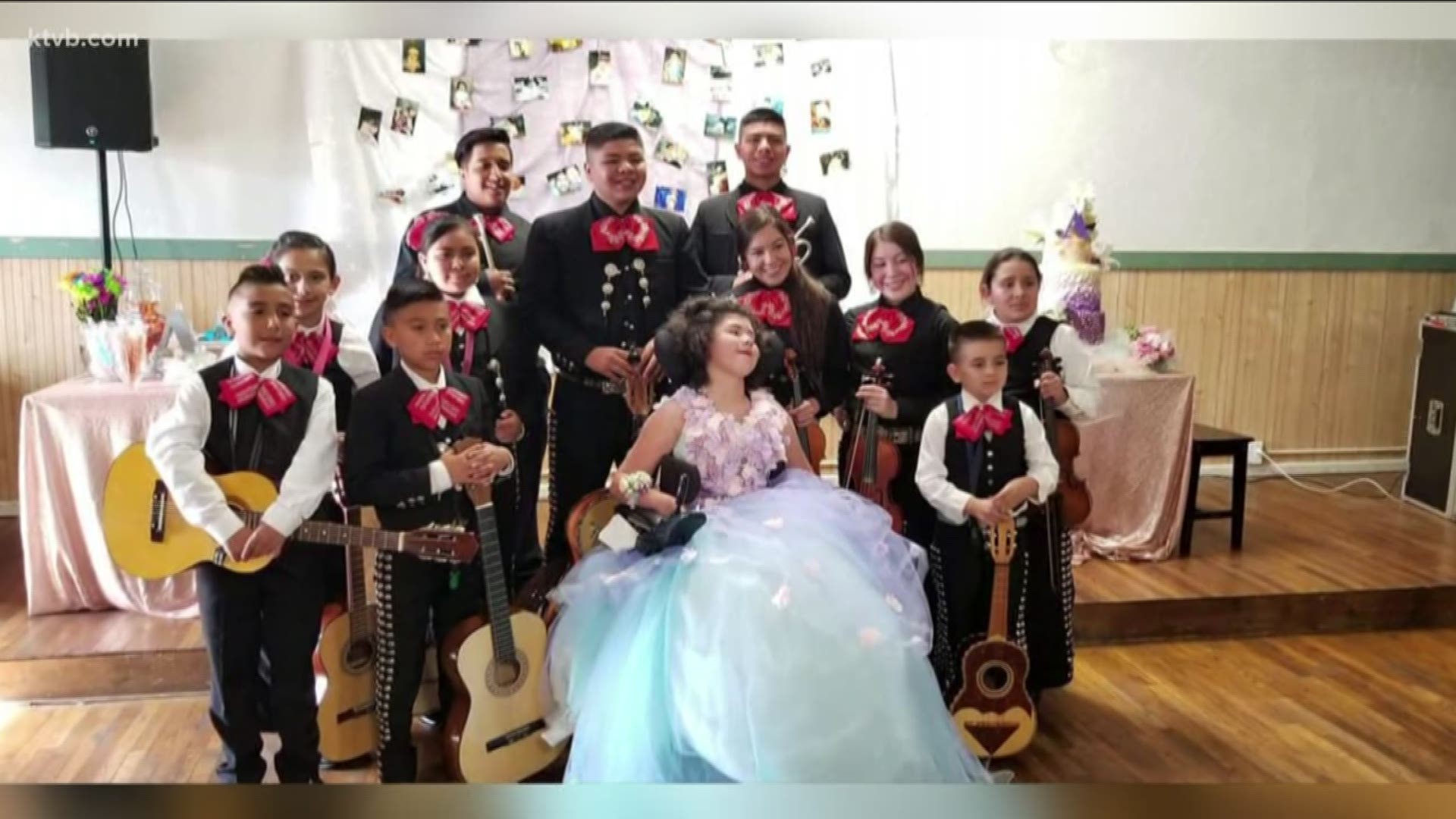 Aaliyah Gaines celebrated her 15th birthday in style with a traditional Quinceanera, thanks to family and friends who pitched in and made it all possible.