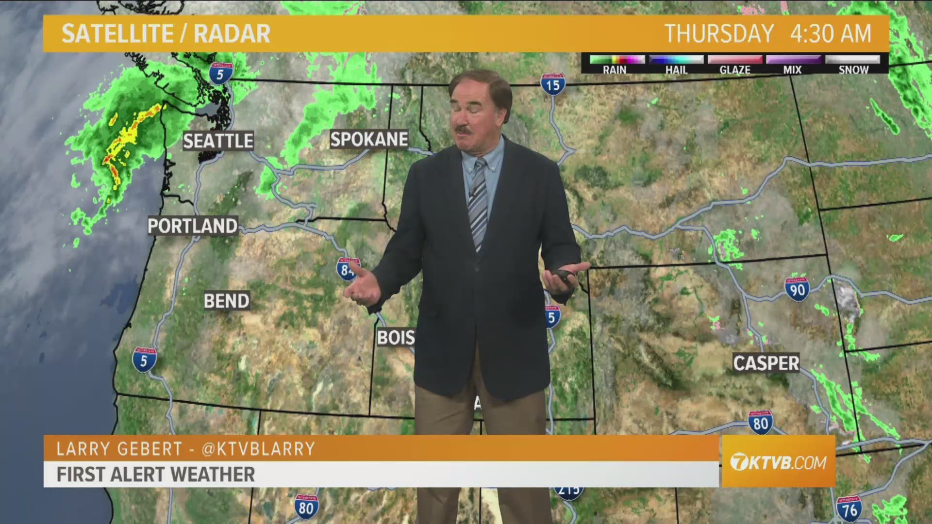 Larry Gebert says temperatures will be above normal through Friday, then the rains return.