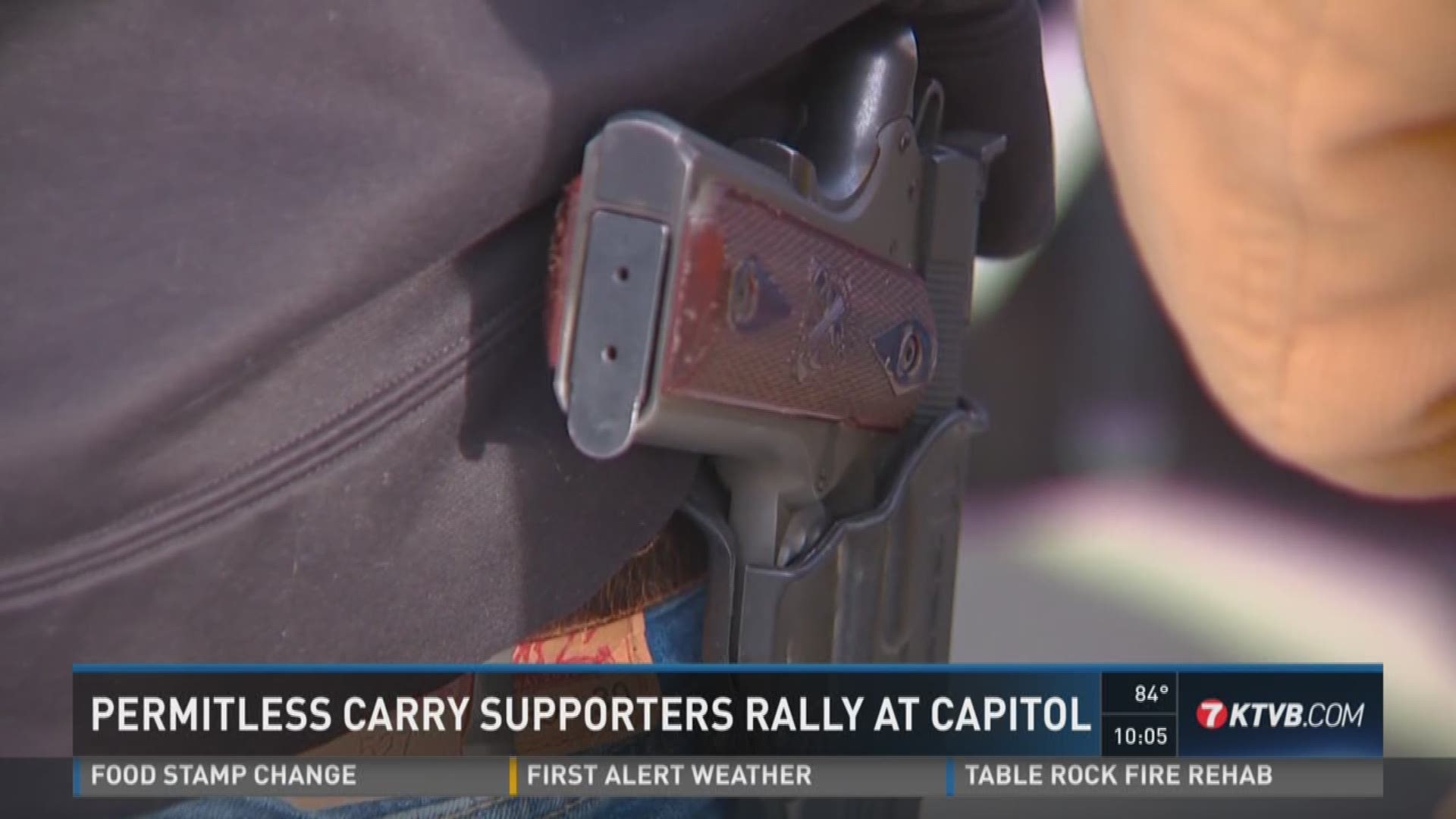 Permitless carry supporters rally at Capitol.