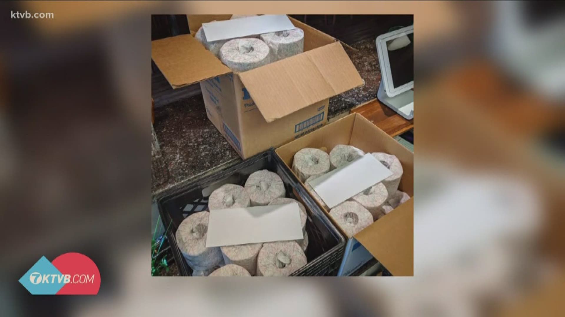 Nearly 3,300 employees at Clearwater Paper Company received 36 rolls of toilet paper and a case of paper towels as a bonus.