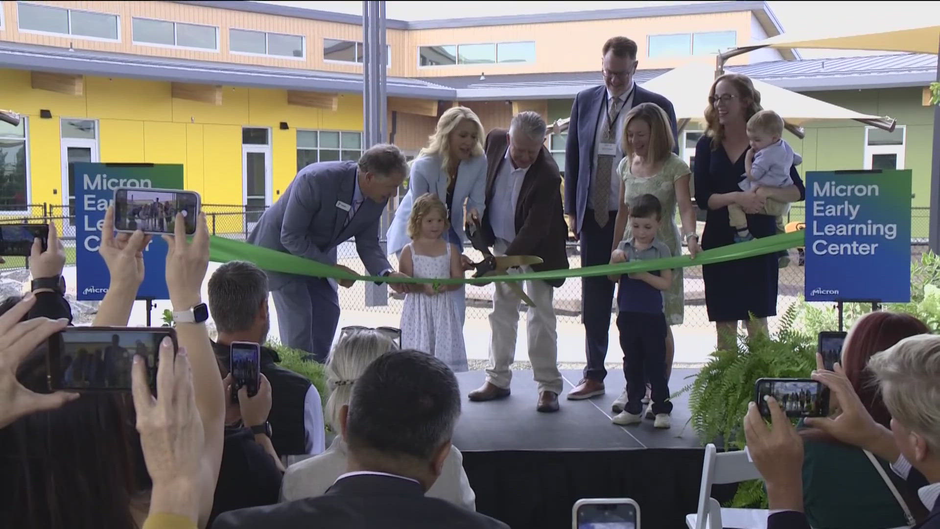 After months of construction, Micron cut the ribbon on its new child care facility. The major project received support from the government and local organizations.