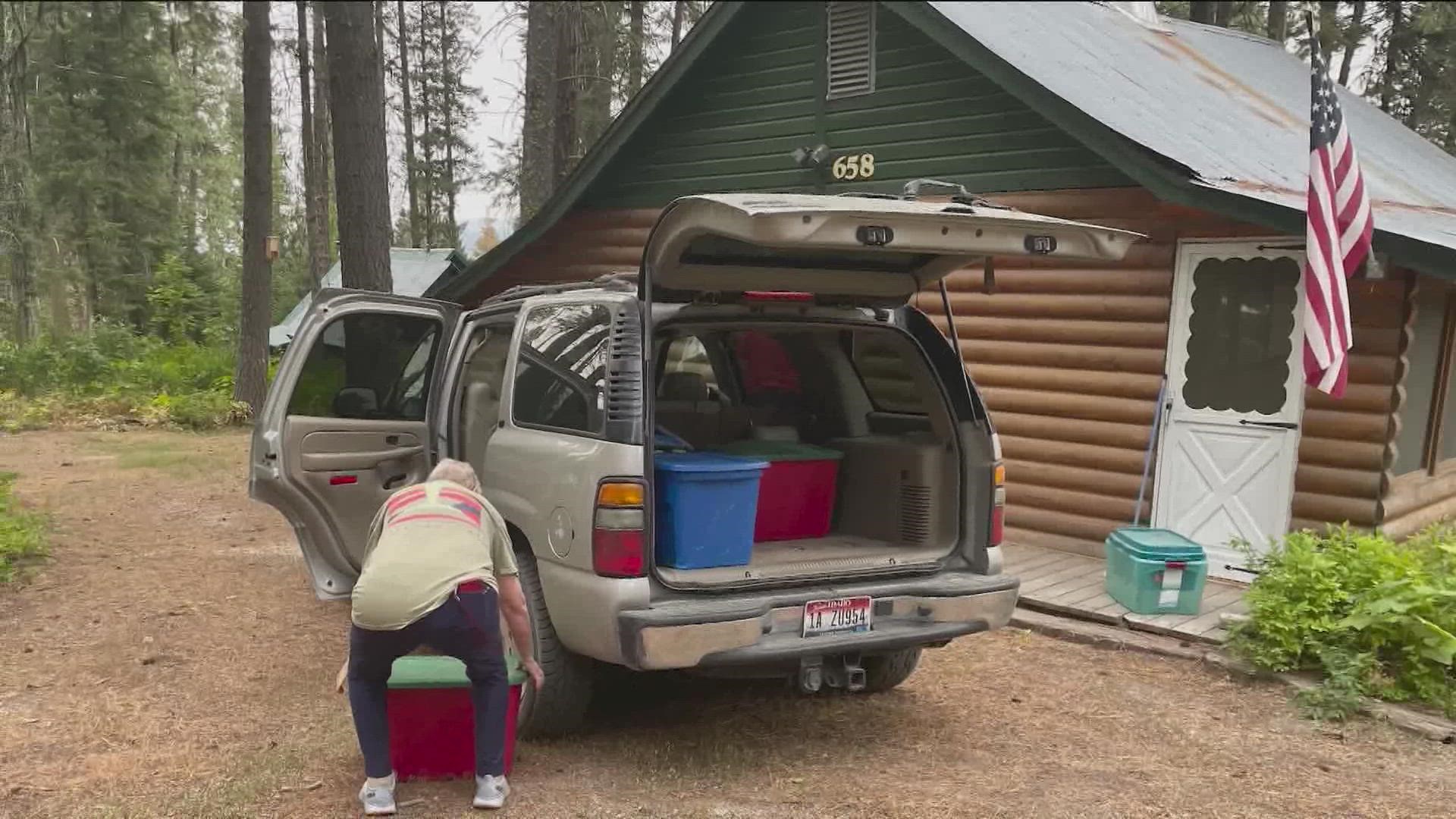 Jos Zamzow began packing up his cabin after he decided there are too many irreplaceable items and memories inside.