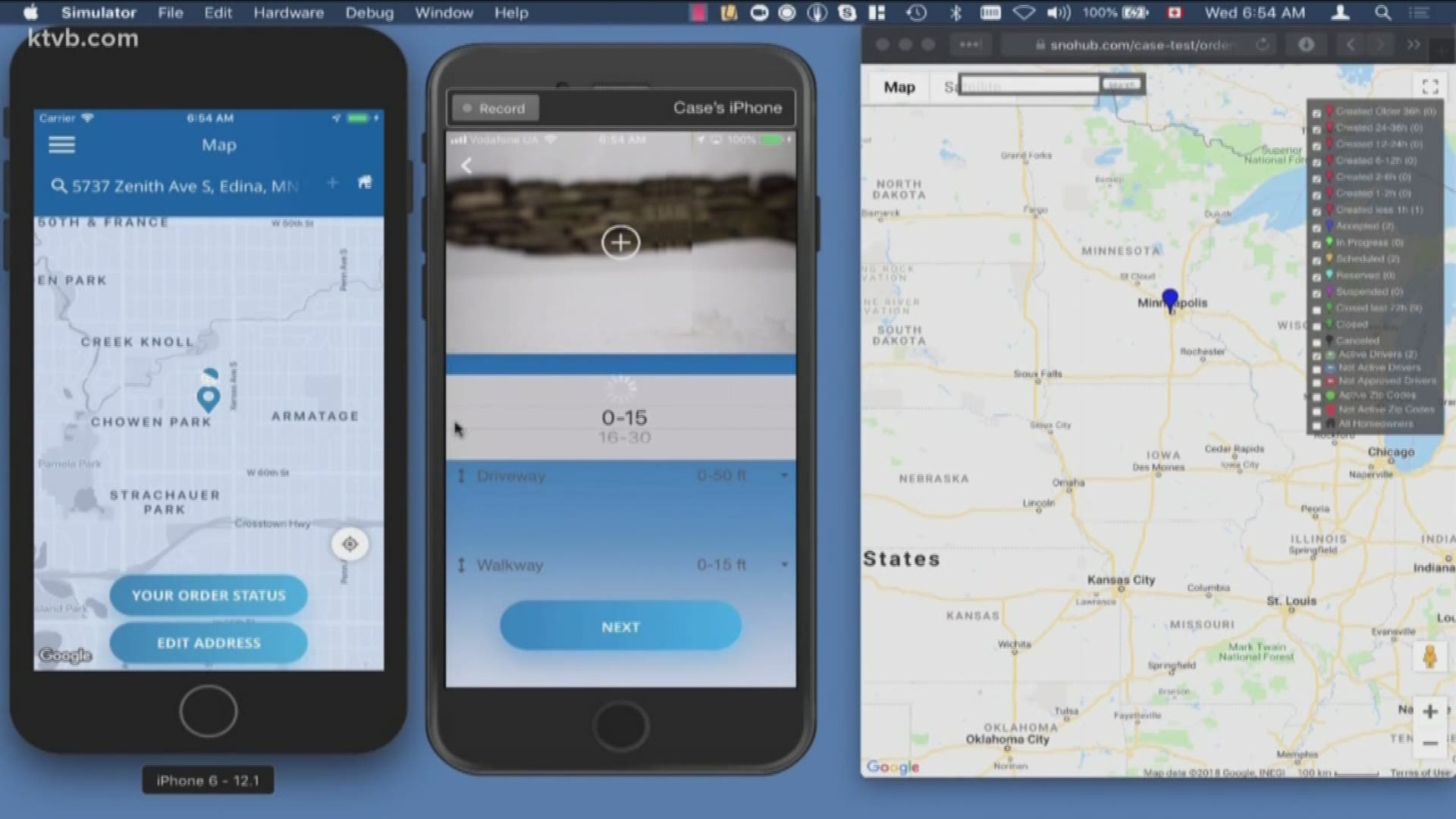 SnoHub lets consumers find someone to clear snow from around their home.