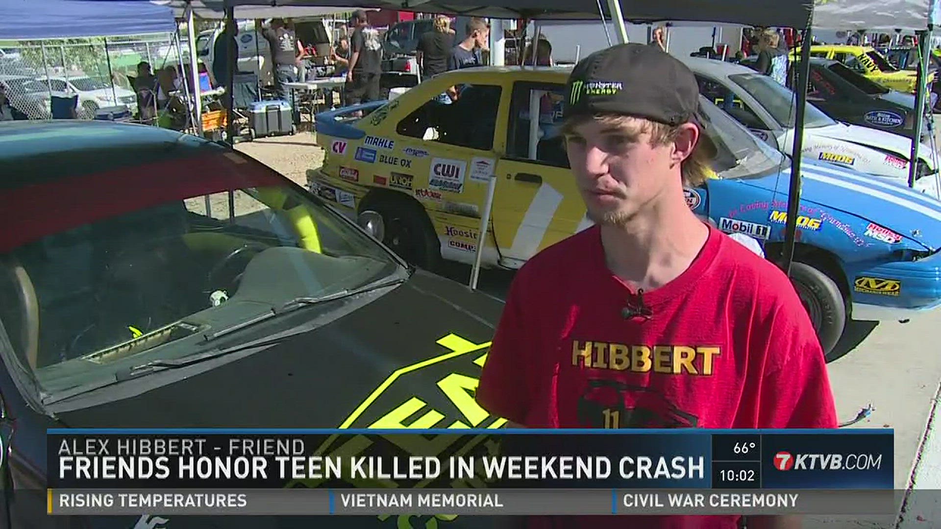 Friends honor teen killed in weekend crash.