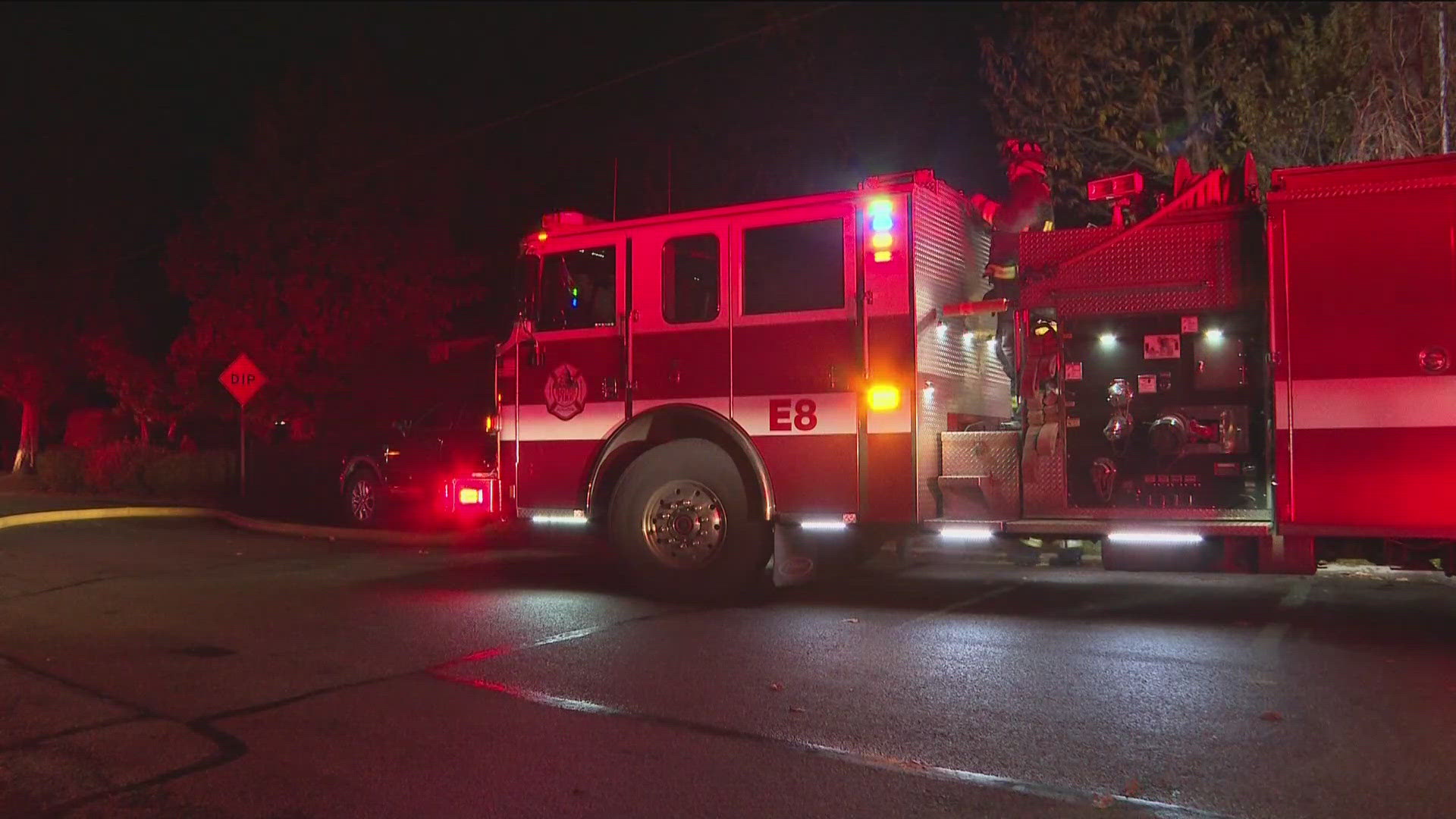 Boise Fire said the damage was contained to the chimney and fireplace.