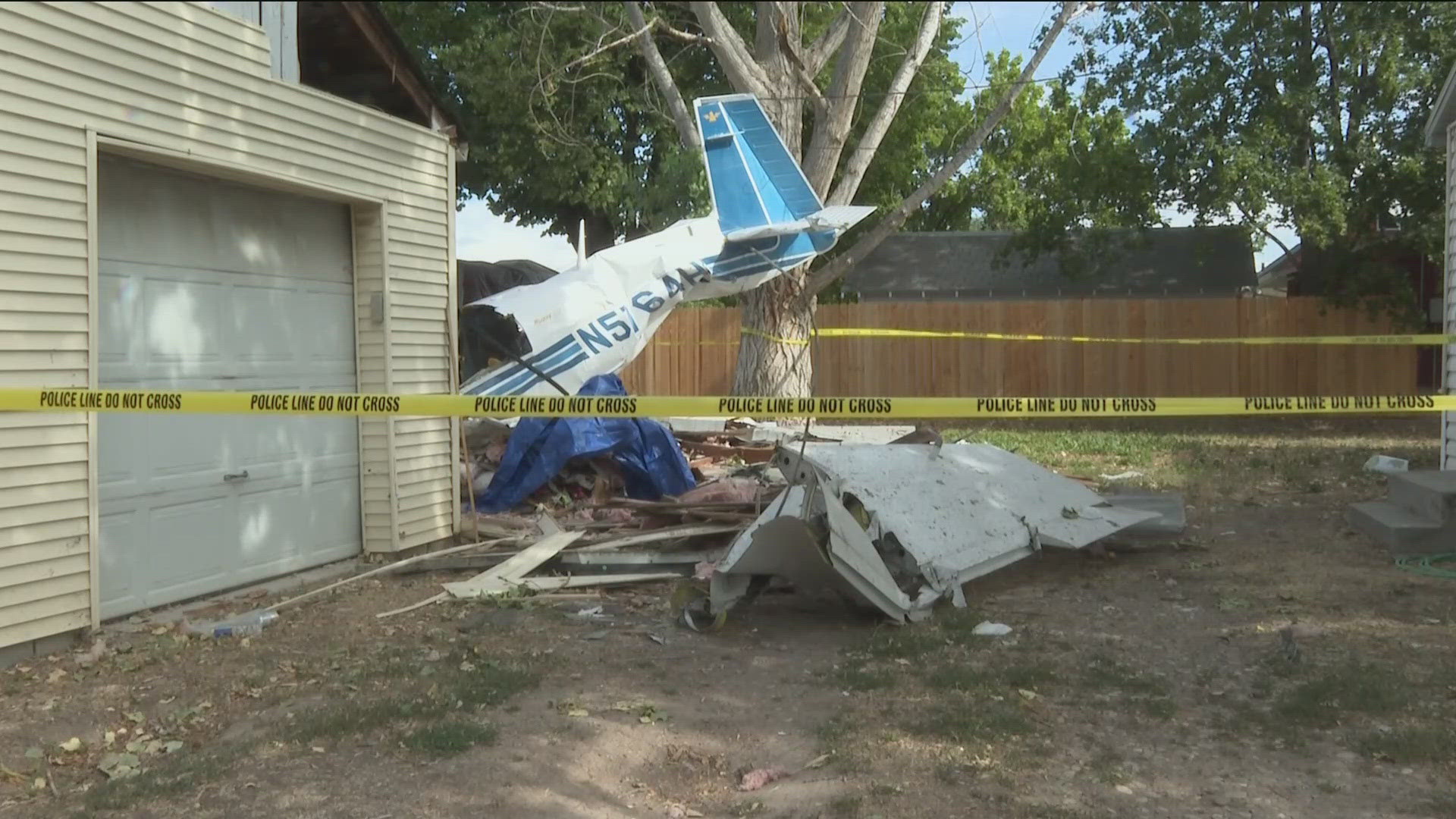 Police have confirmed a plane crashed on N. Venice St. Three people who were on board have died.