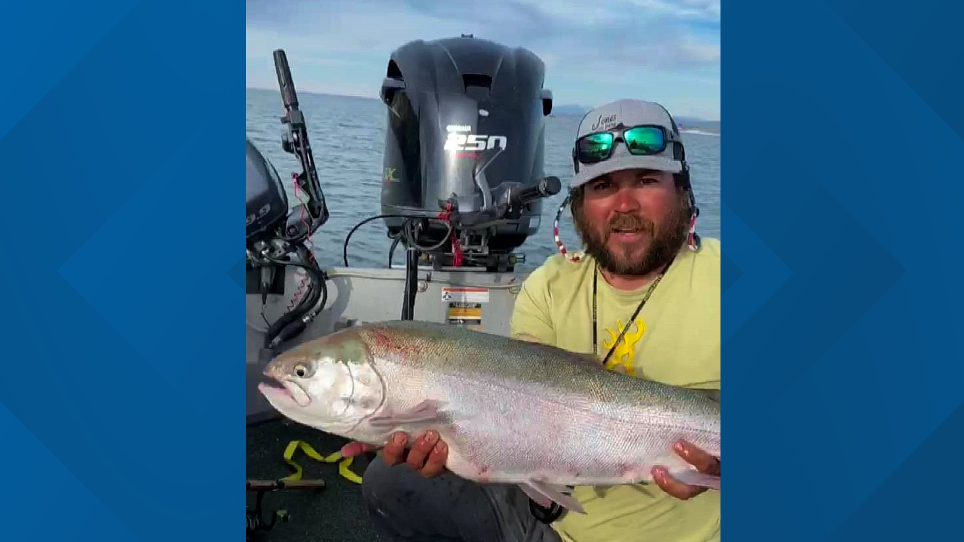 Wyoming man lands staterecord rainbow trout in Idaho reservoir